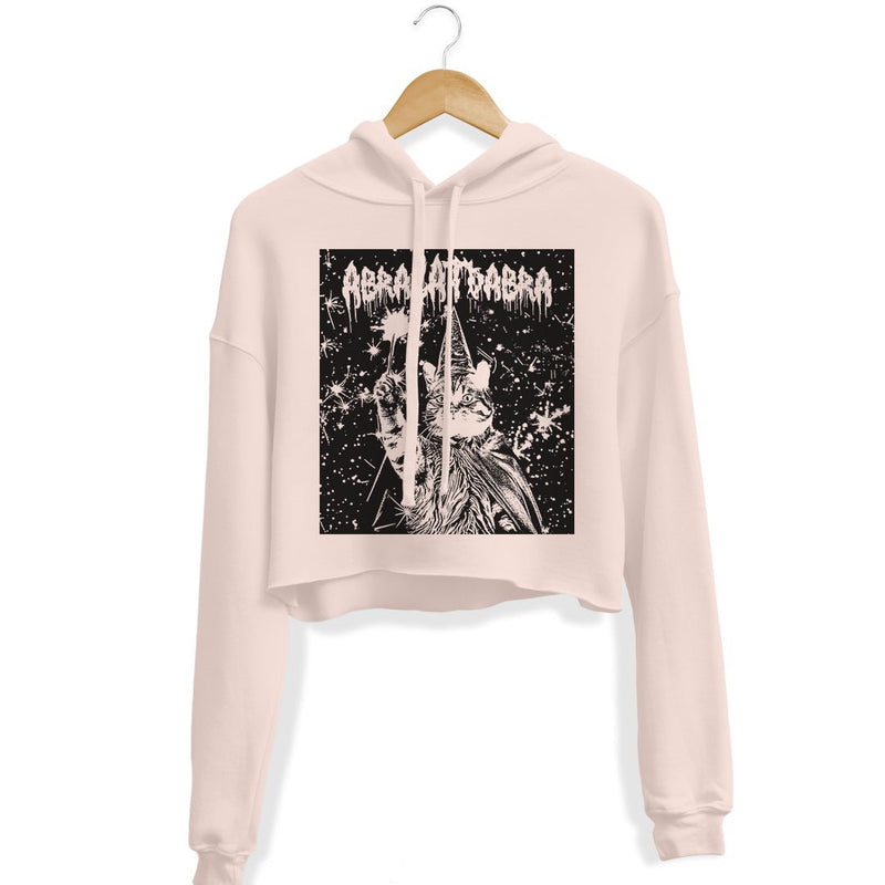 Load image into Gallery viewer, Unisex | AbraCATdabra | Crop Hoodie - Arm The Animals Clothing LLC
