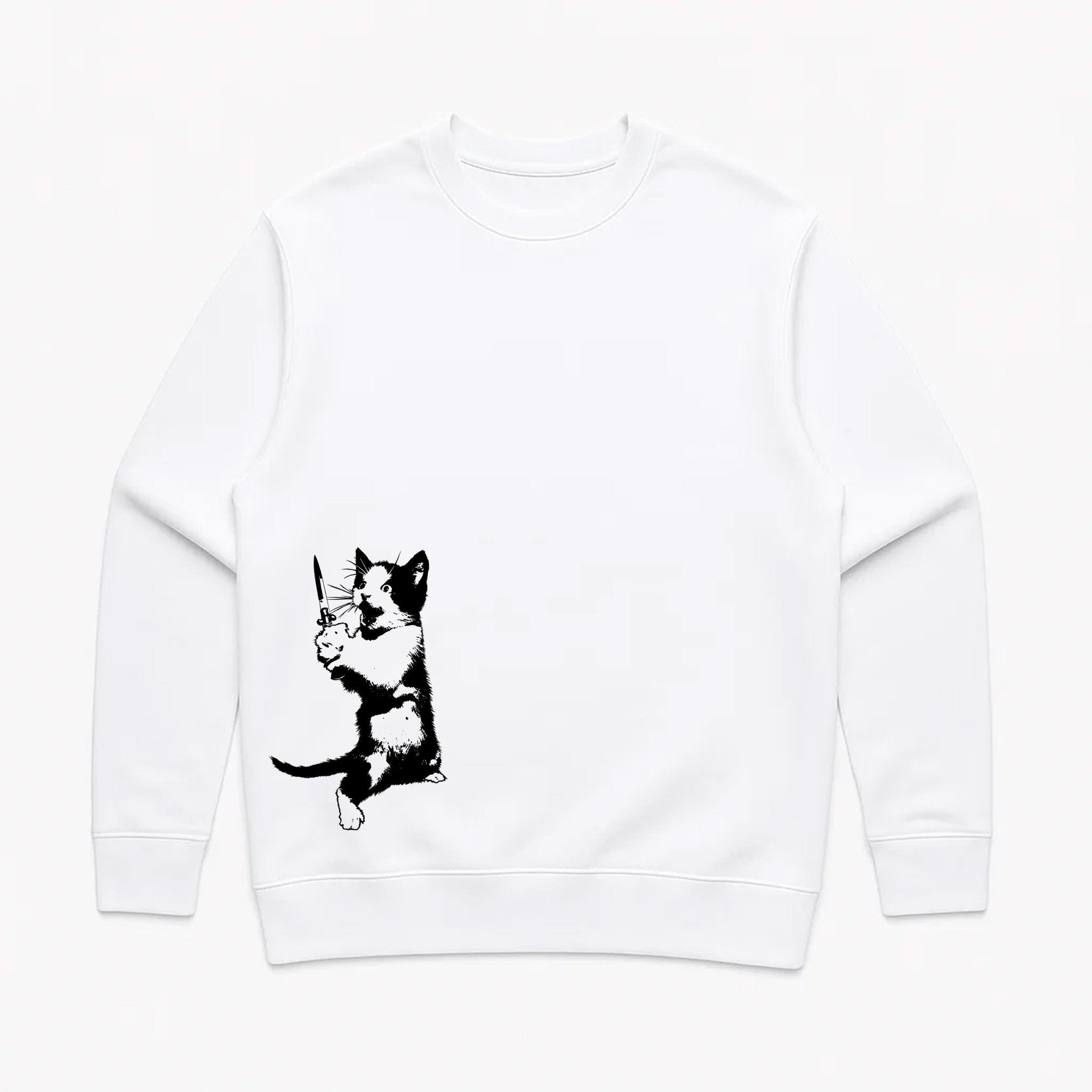Unisex | Cat The Ripper | Crewneck Sweatshirt - Arm The Animals Clothing LLC