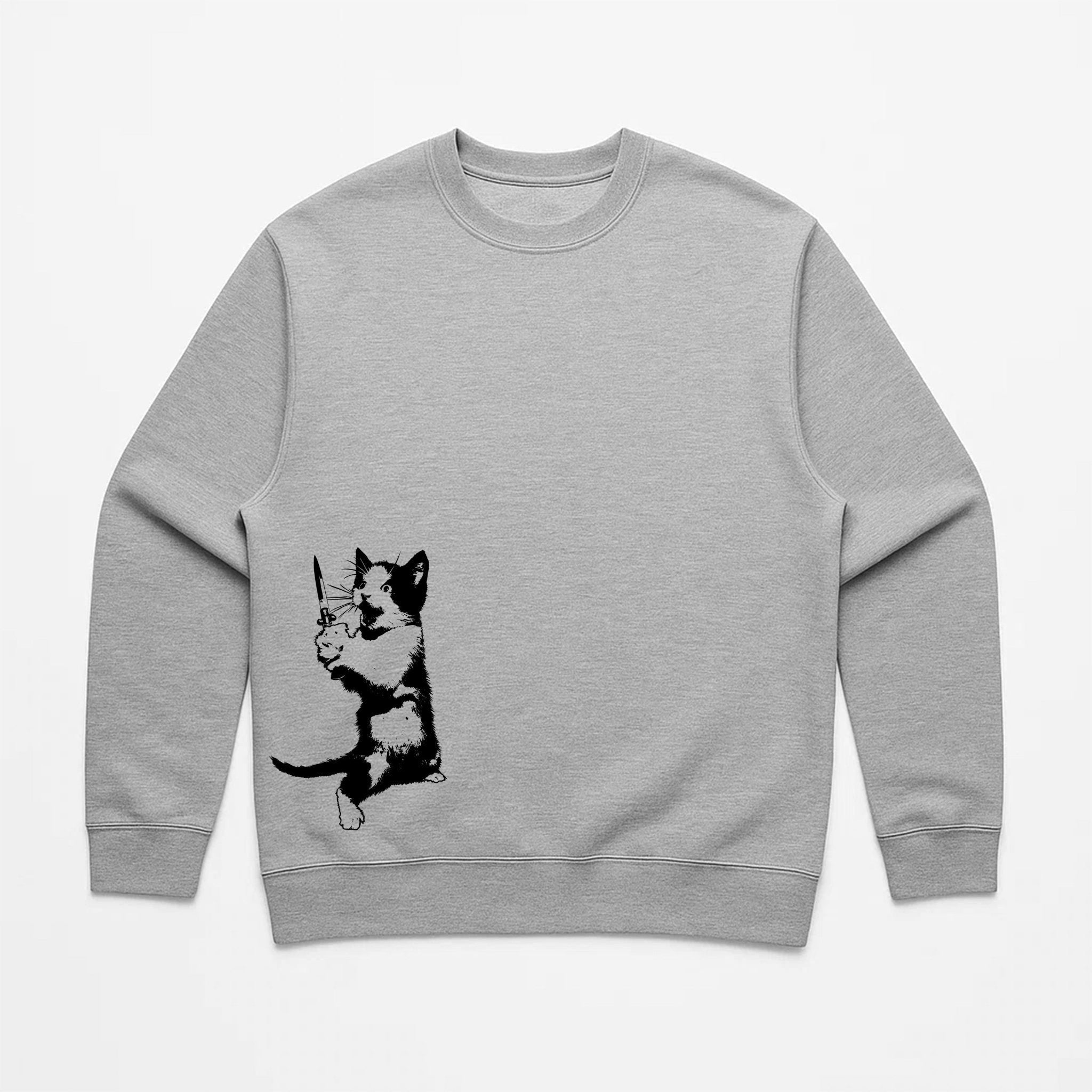 Unisex | Cat The Ripper | Crewneck Sweatshirt - Arm The Animals Clothing LLC