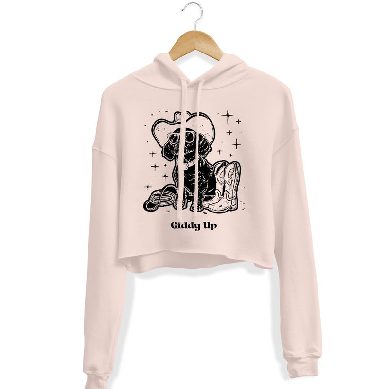 Load image into Gallery viewer, Unisex | Giddy Up | Crop Hoodie - Arm The Animals Clothing LLC
