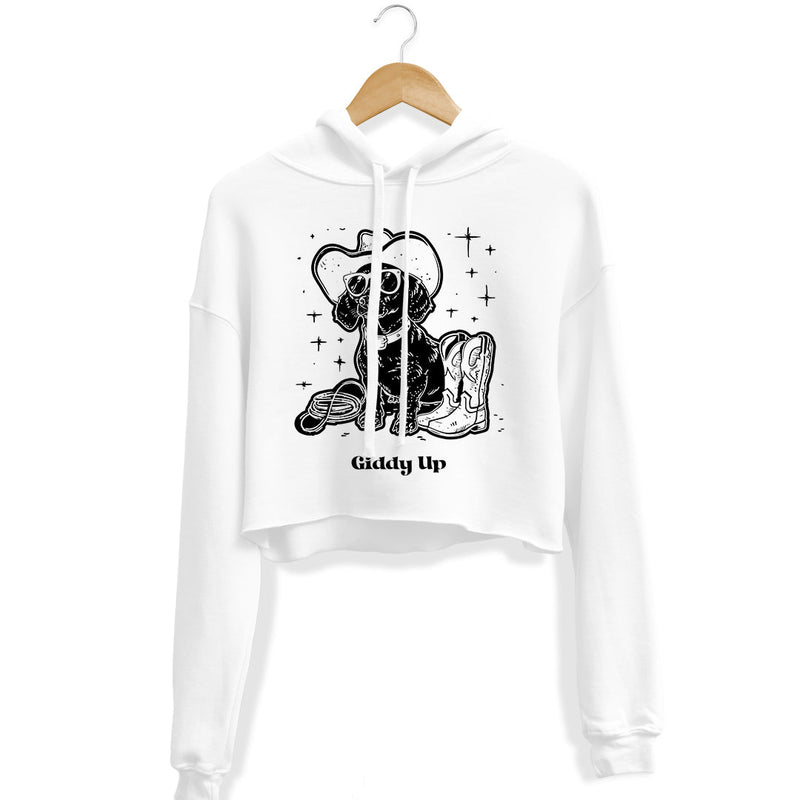 Load image into Gallery viewer, Unisex | Giddy Up | Crop Hoodie - Arm The Animals Clothing LLC
