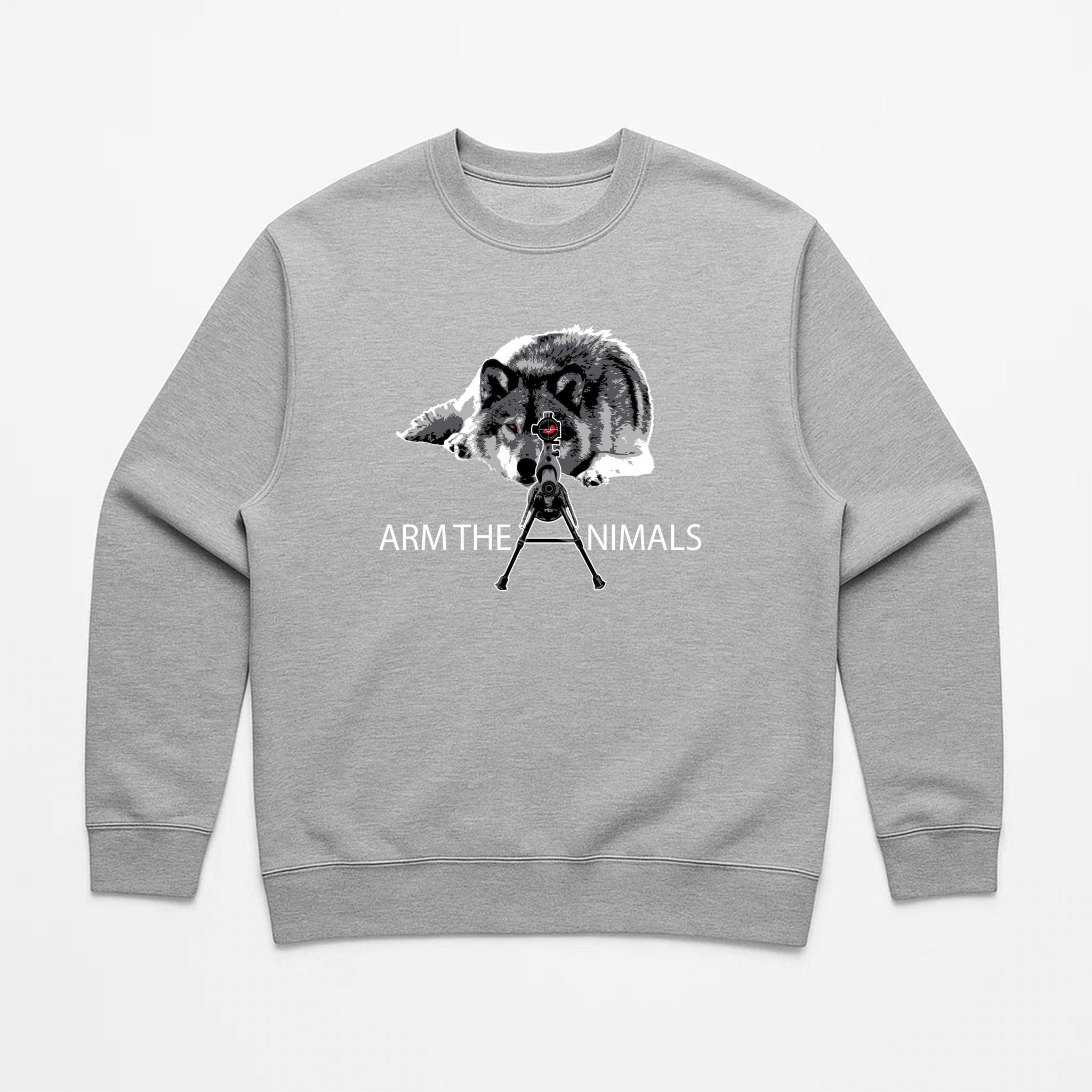 Unisex | M - 16 Wolf | Crewneck Sweatshirt - Arm The Animals Clothing LLC