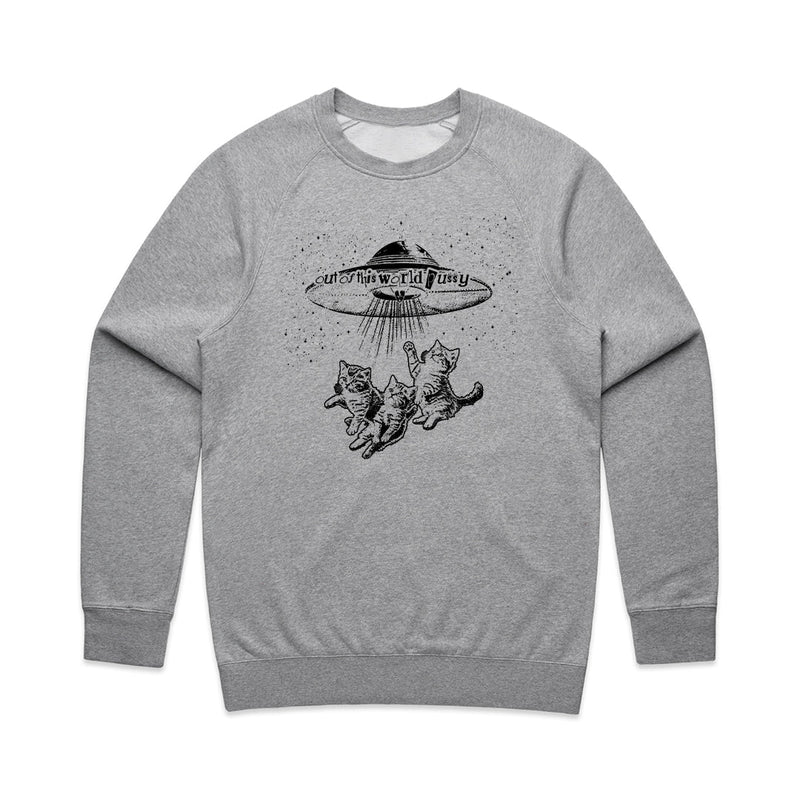 Load image into Gallery viewer, Unisex | Out Of This World Pussy 2 | Crewneck Sweatshirt - Arm The Animals Clothing LLC
