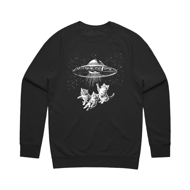 Load image into Gallery viewer, Unisex | Out Of This World Pussy 2 | Crewneck Sweatshirt - Arm The Animals Clothing LLC
