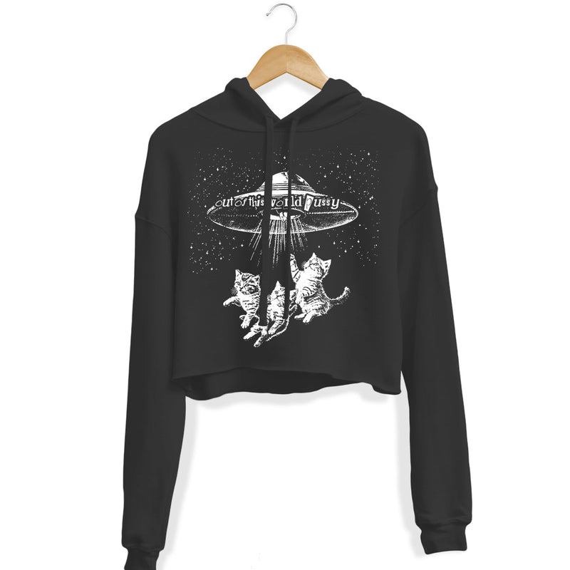 Load image into Gallery viewer, Unisex | Out Of This World Pussy 2 | Crop Hoodie - Arm The Animals Clothing LLC
