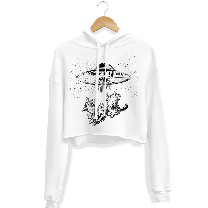 Load image into Gallery viewer, Unisex | Out Of This World Pussy 2 | Crop Hoodie - Arm The Animals Clothing LLC
