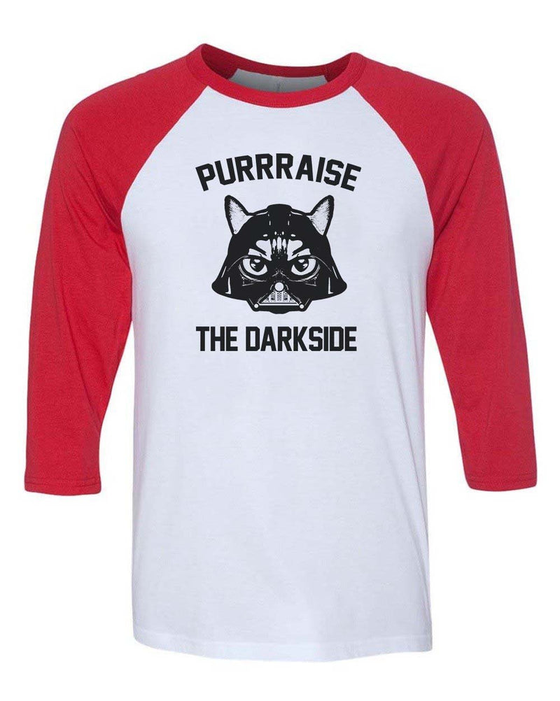 Load image into Gallery viewer, Unisex | Purraise The Darkside | 3/4 Sleeve Raglan - Arm The Animals Clothing LLC
