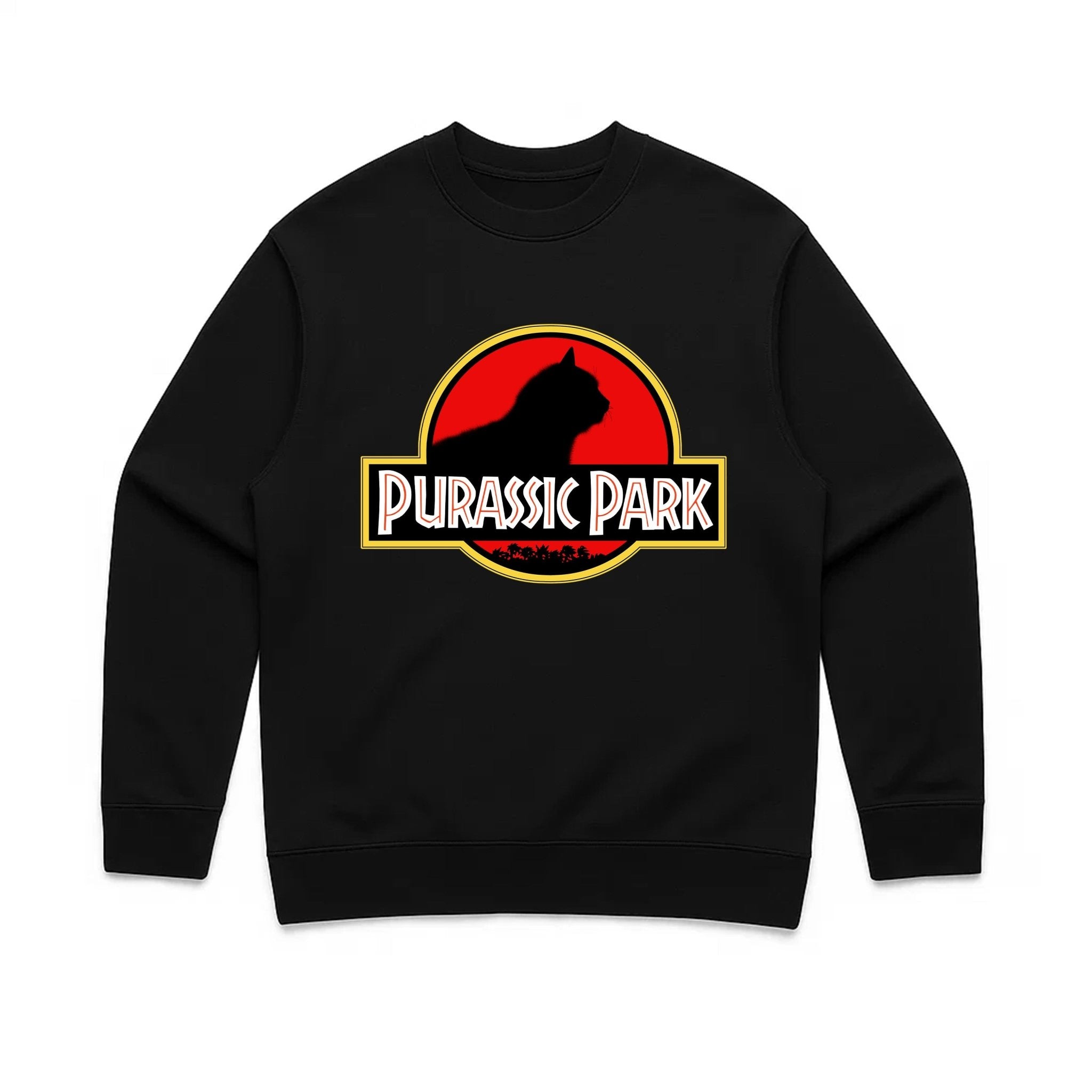 Unisex | Purrassic Park | Crewneck Sweatshirt - Arm The Animals Clothing LLC