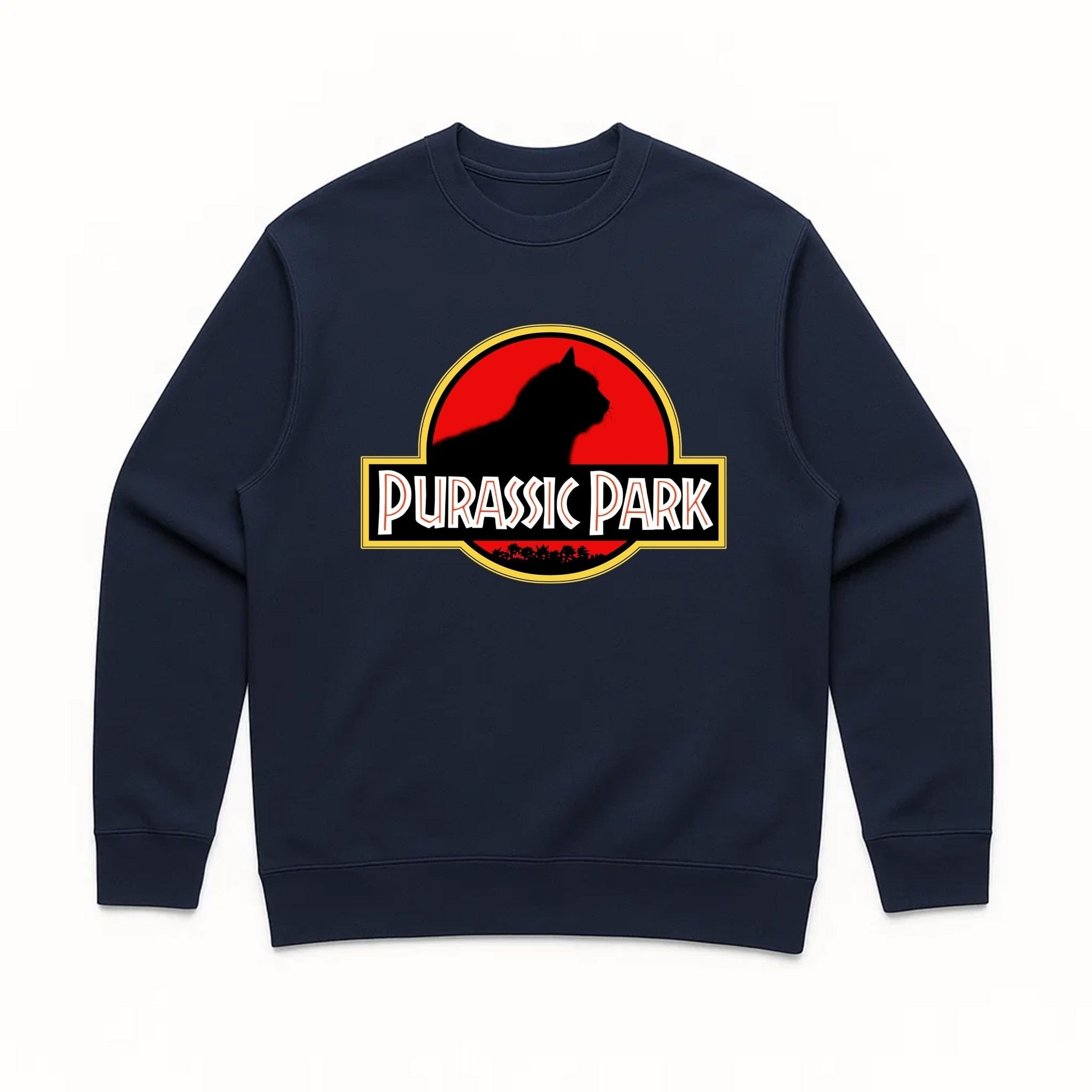 Unisex | Purrassic Park | Crewneck Sweatshirt - Arm The Animals Clothing LLC