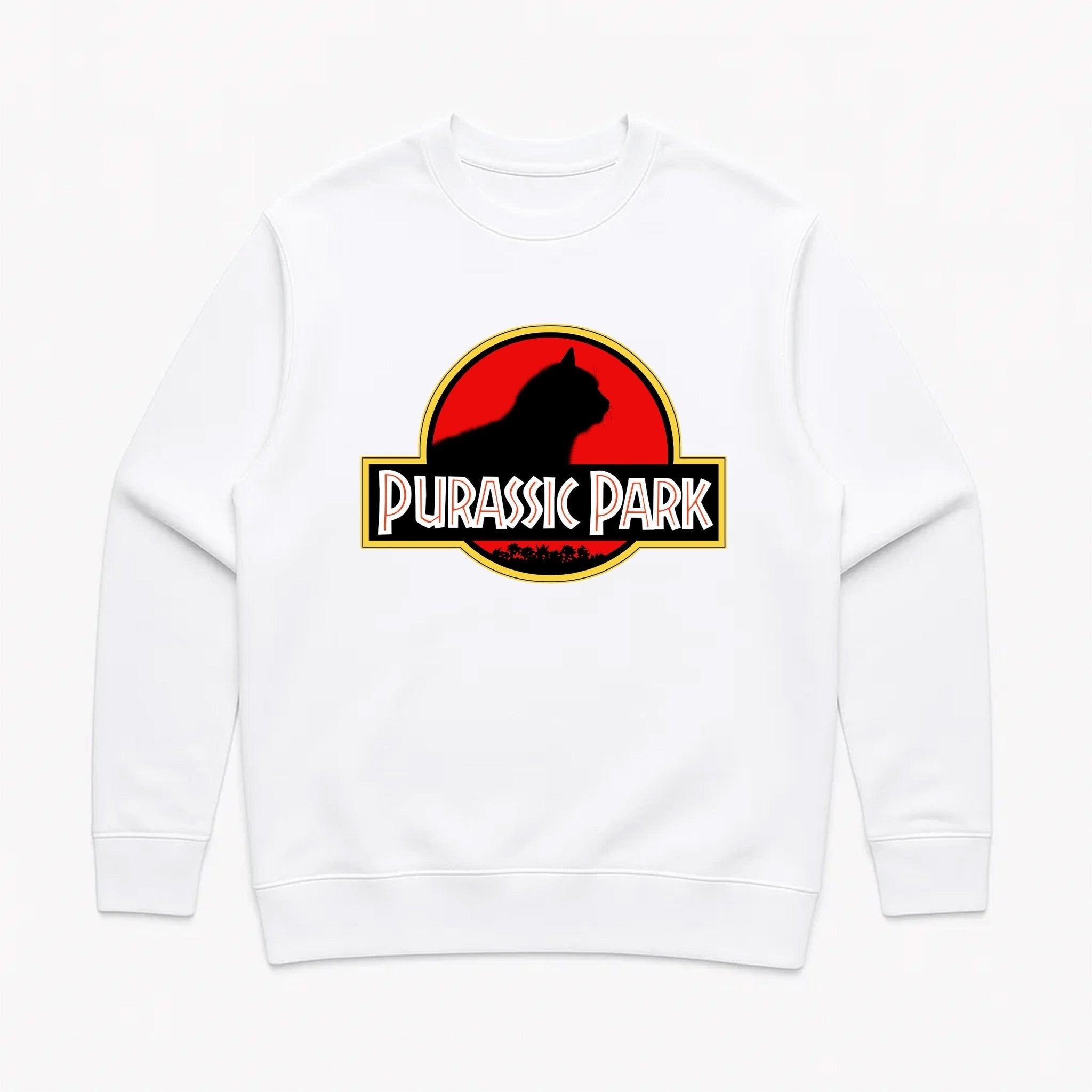 Unisex | Purrassic Park | Crewneck Sweatshirt - Arm The Animals Clothing LLC