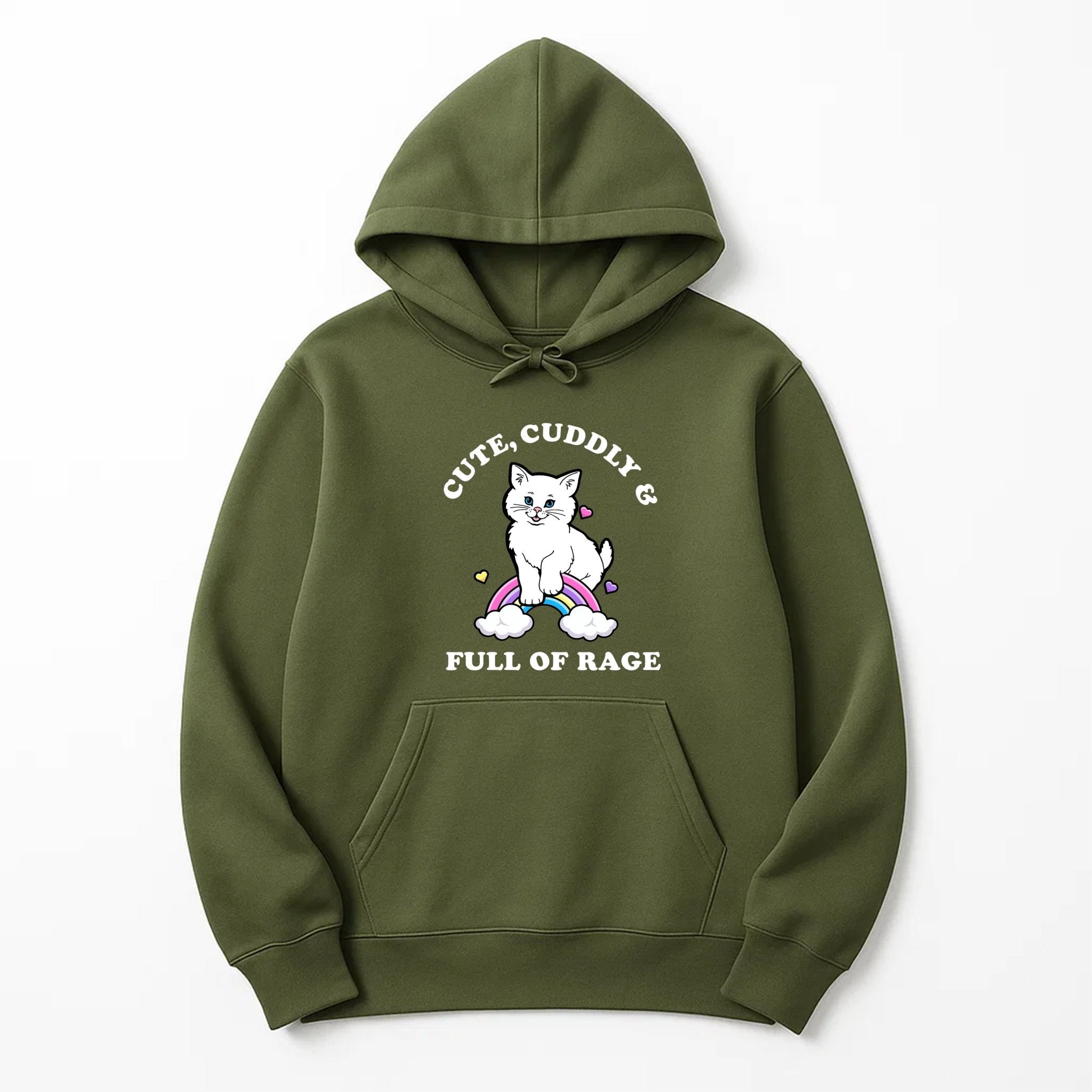 Unisex | Rage Kitty | Hoodie - Arm The Animals Clothing LLC
