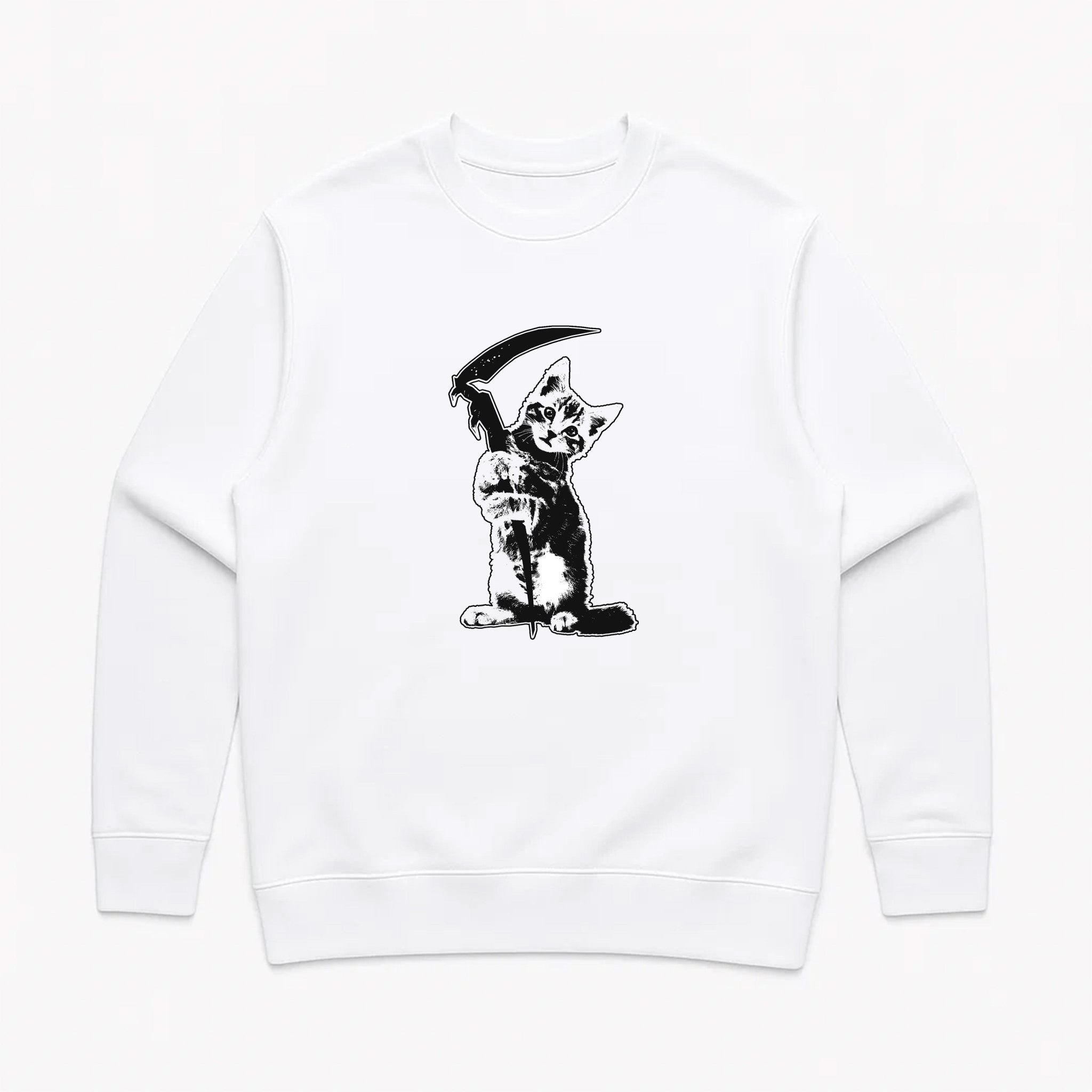 Unisex | Reaper Kitty | Crewneck Sweatshirt - Arm The Animals Clothing LLC