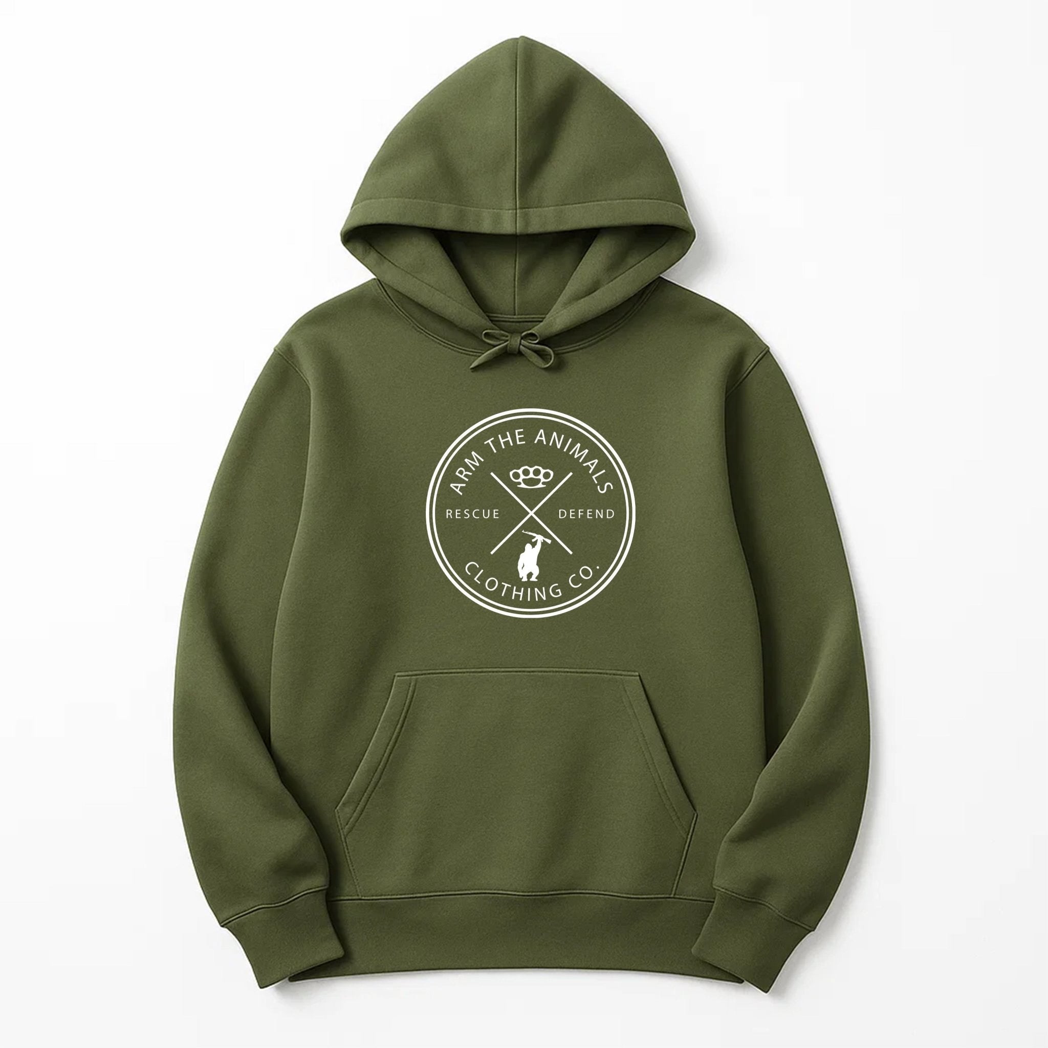 Unisex | Rescue Knuckles Logo | Hoodie - Arm The Animals Clothing LLC