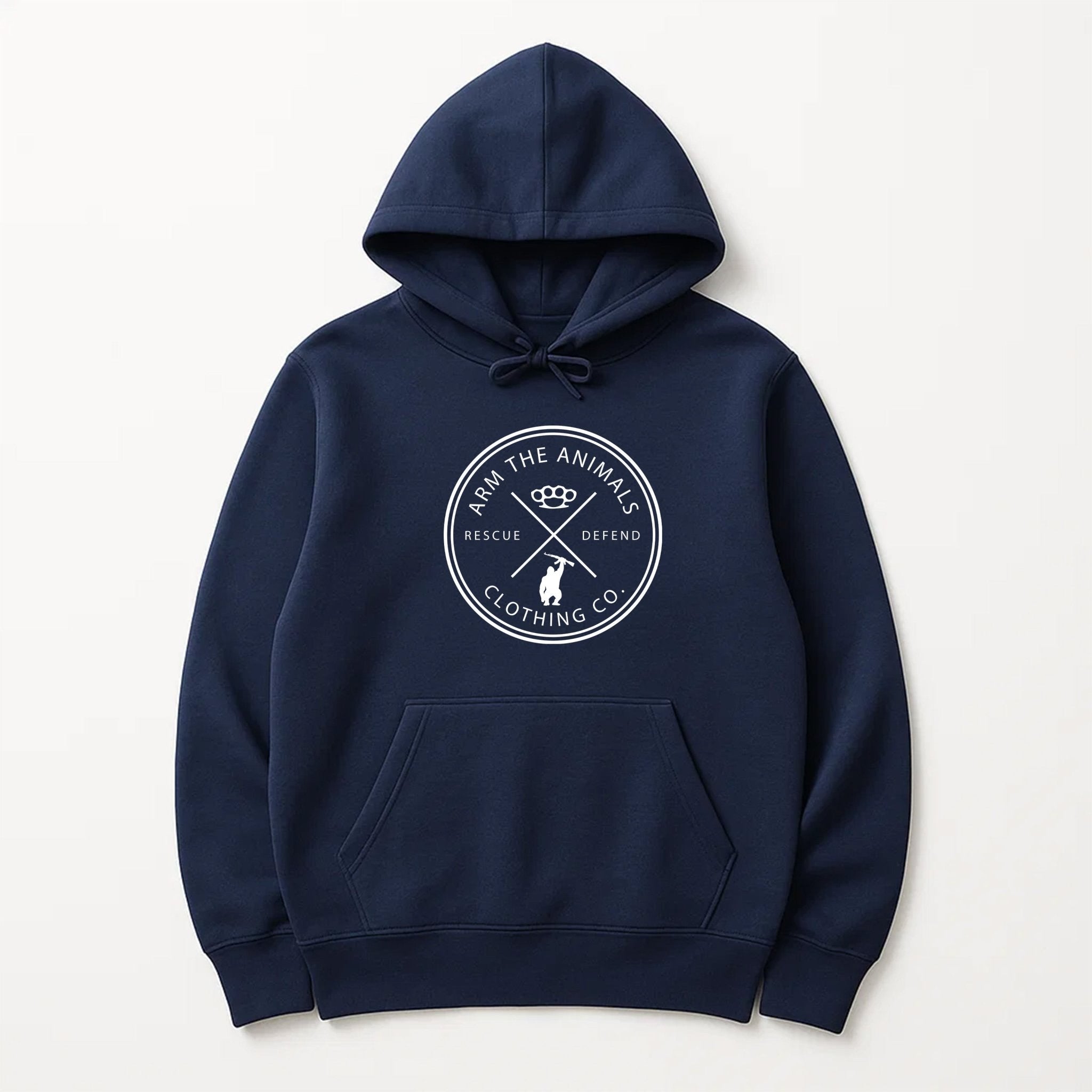 Unisex | Rescue Knuckles Logo | Hoodie - Arm The Animals Clothing LLC