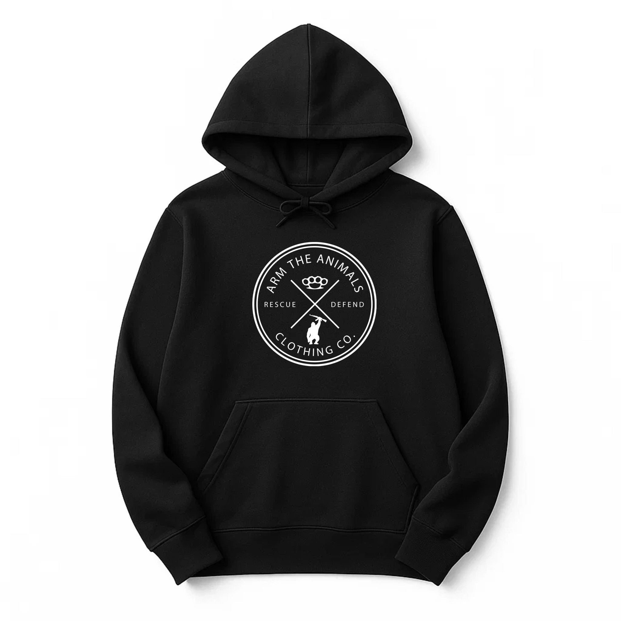 Unisex | Rescue Knuckles Logo | Hoodie - Arm The Animals Clothing LLC