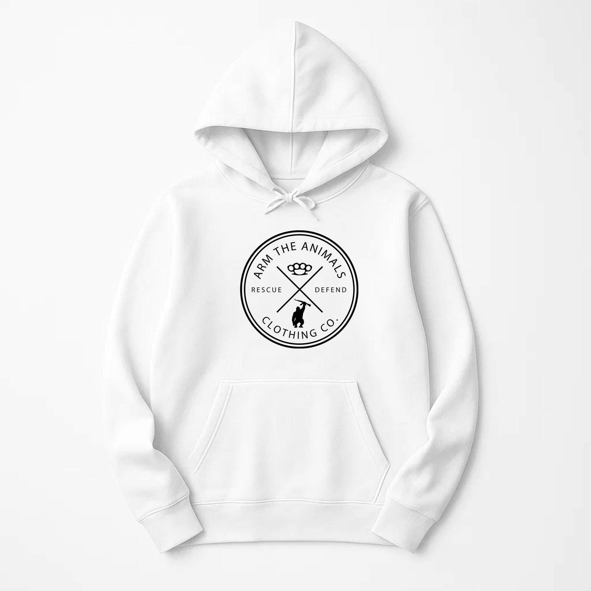 Unisex | Rescue Knuckles Logo | Hoodie - Arm The Animals Clothing LLC