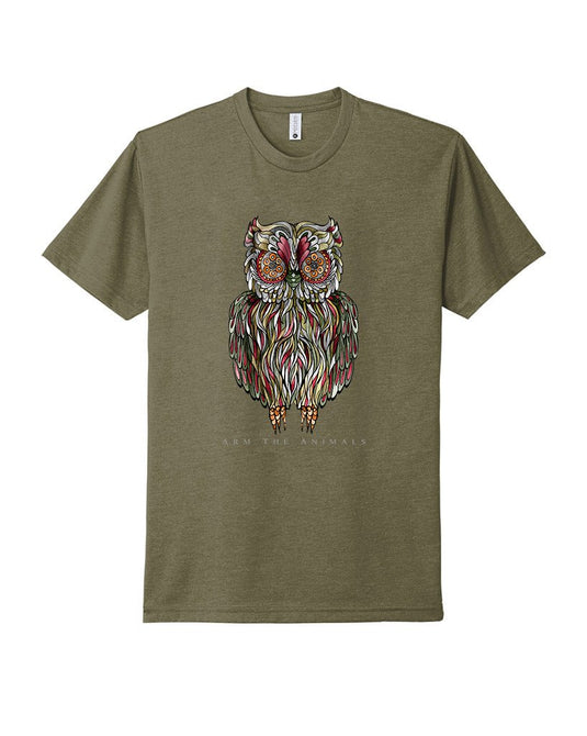 Unisex | Rev-Owl-Ver | Crew - Arm The Animals Clothing LLC