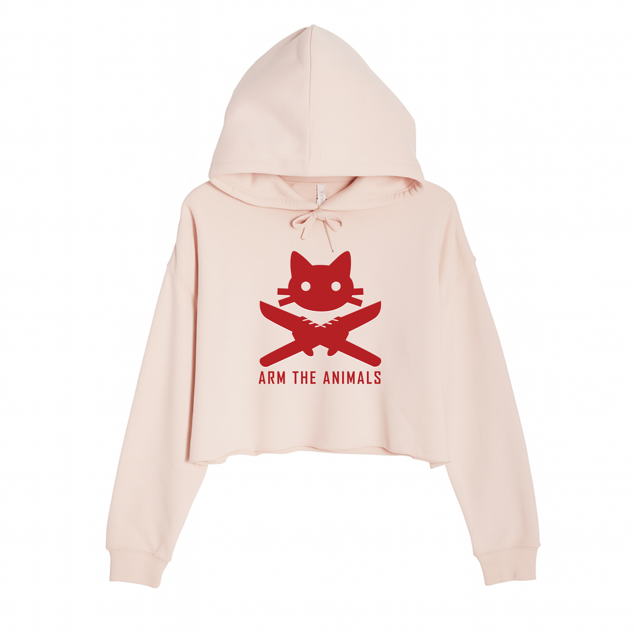 Women's | 9 Lives 2 Lose | Crop Hoodie - Arm The Animals Clothing LLC