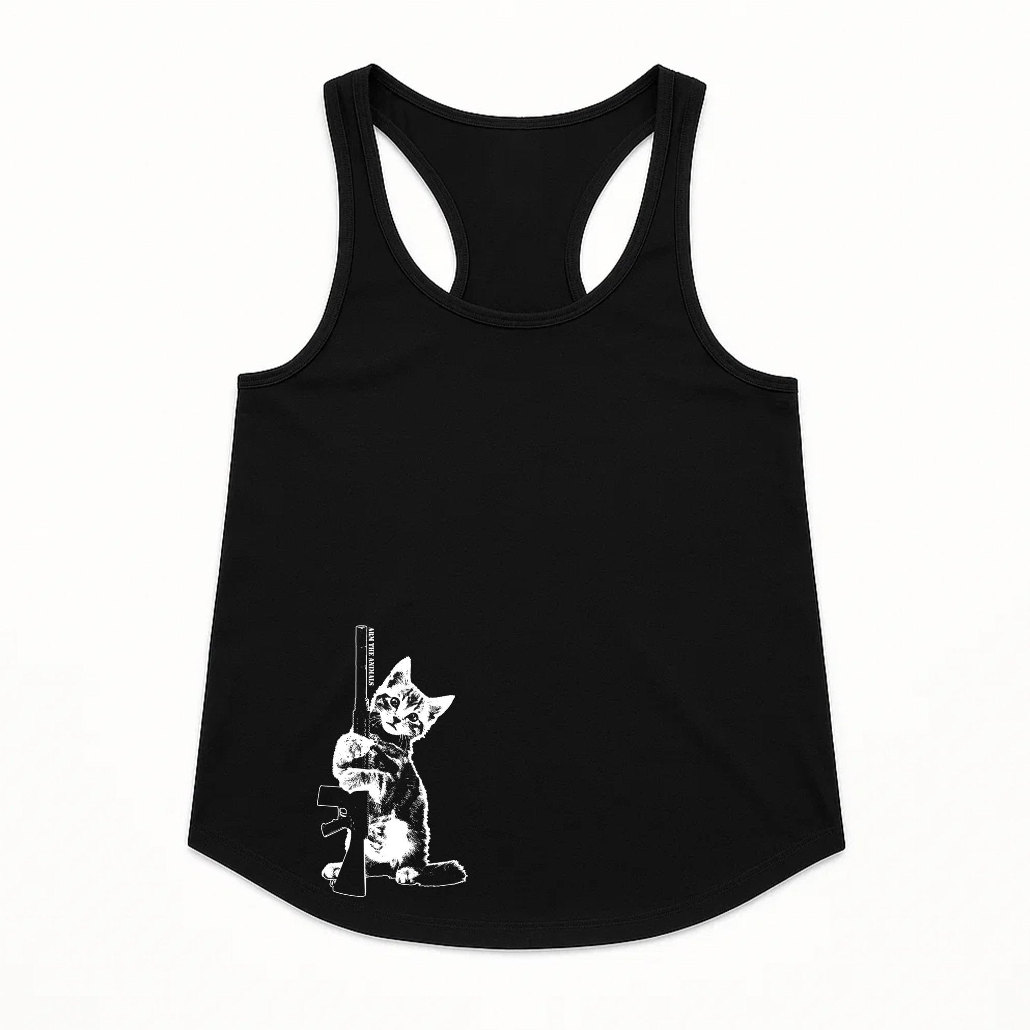 Women's | Ain't Kitten Around | Tank Top - Arm The Animals Clothing LLC