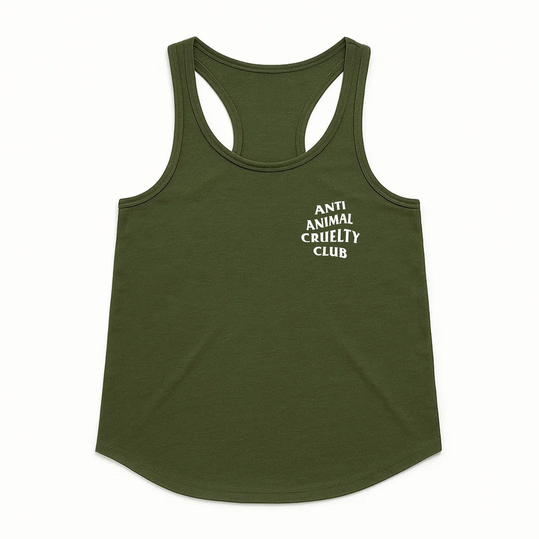 Women's | Anti Animal Cruelty Club | Tank Top - Arm The Animals Clothing LLC