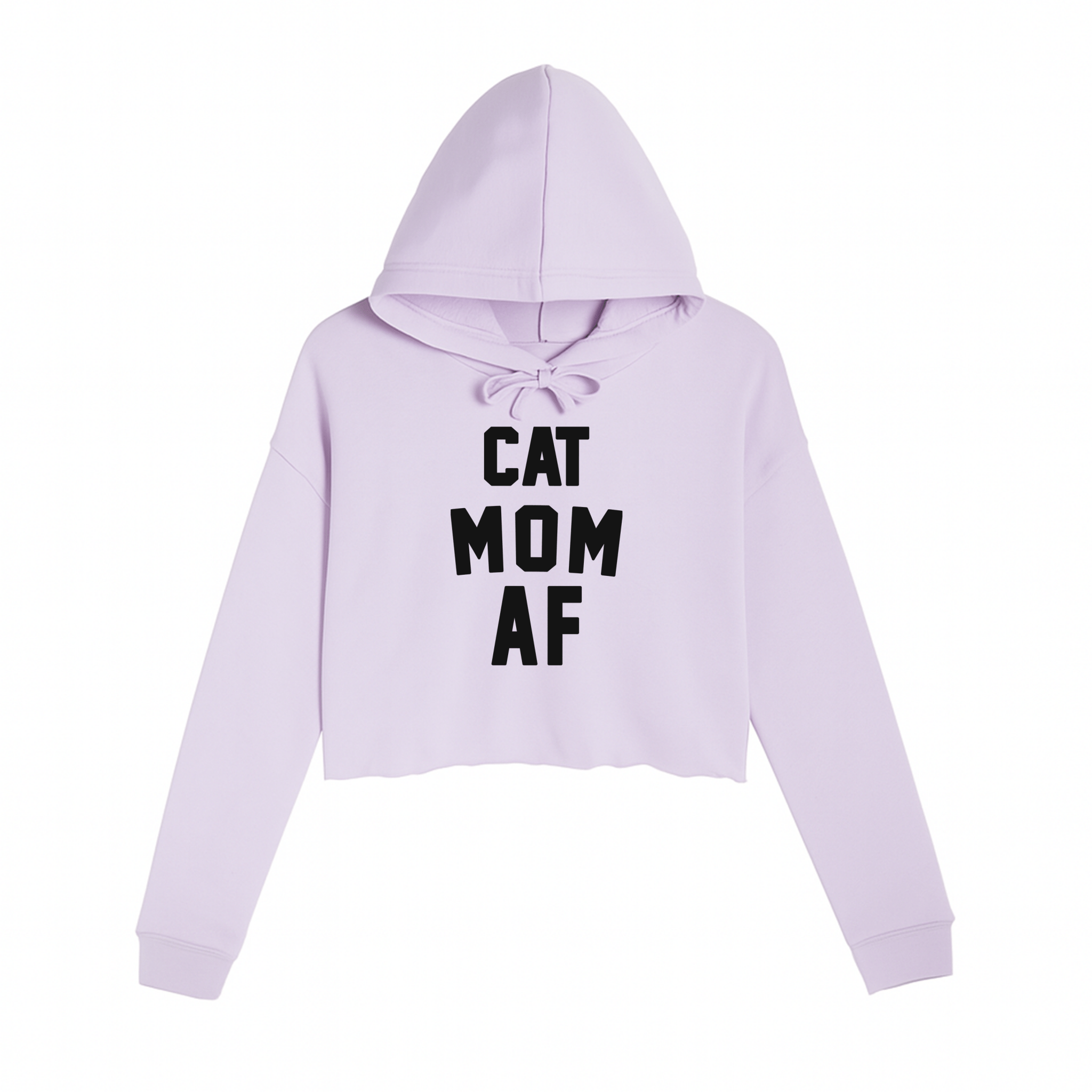 Women's | Cat Mom AF | Crop Hoodie - Arm The Animals Clothing LLC