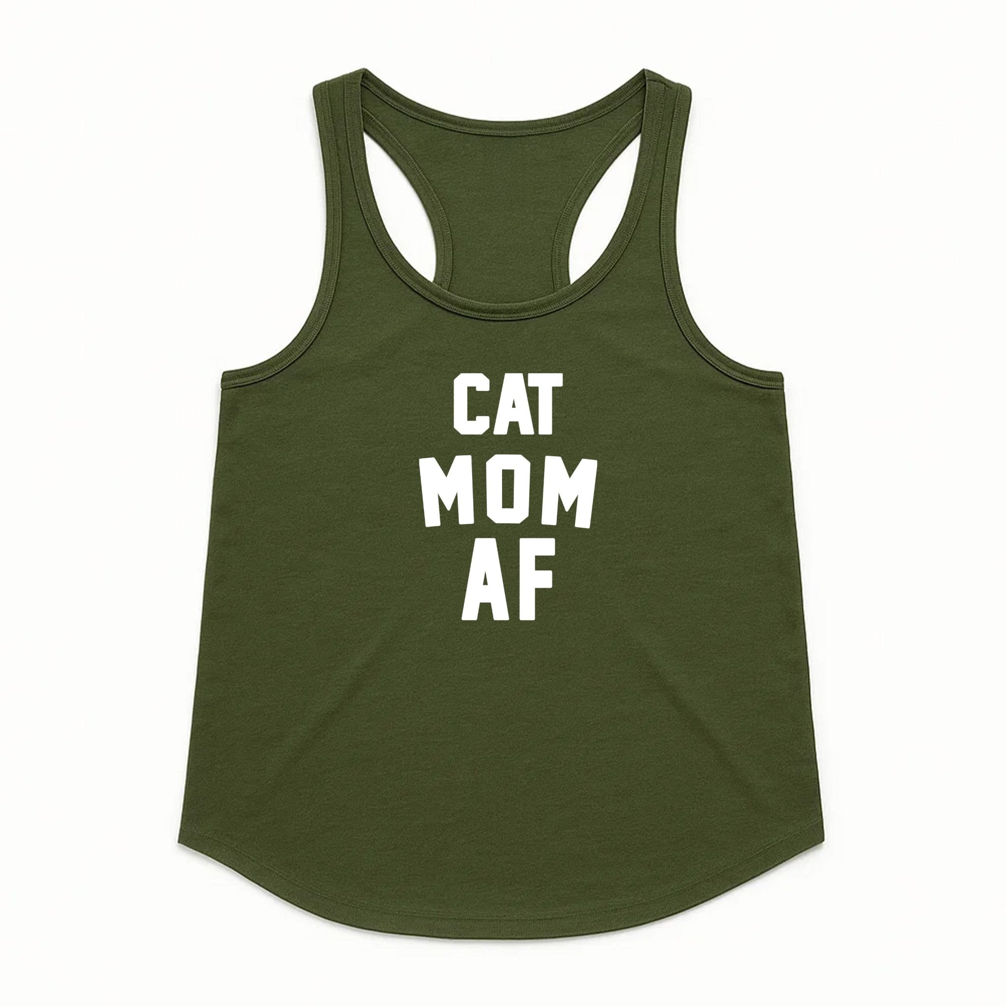 Women's | Cat Mom AF | Tank Top - Arm The Animals Clothing LLC