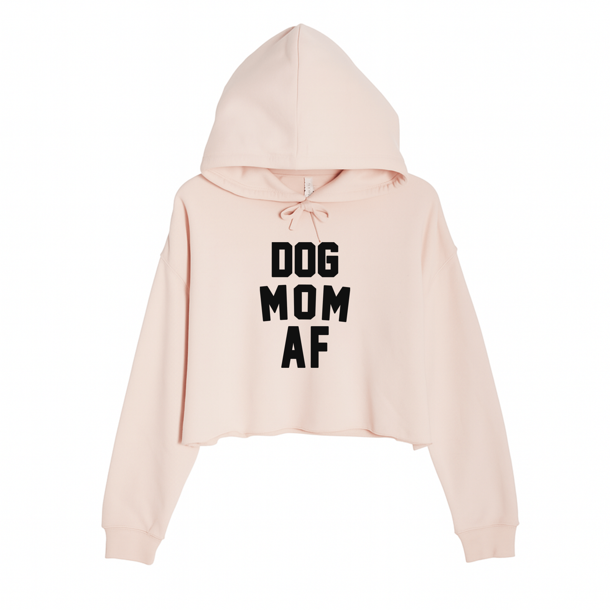 Women's | Dog Mom AF | Crop Hoodie - Arm The Animals Clothing LLC
