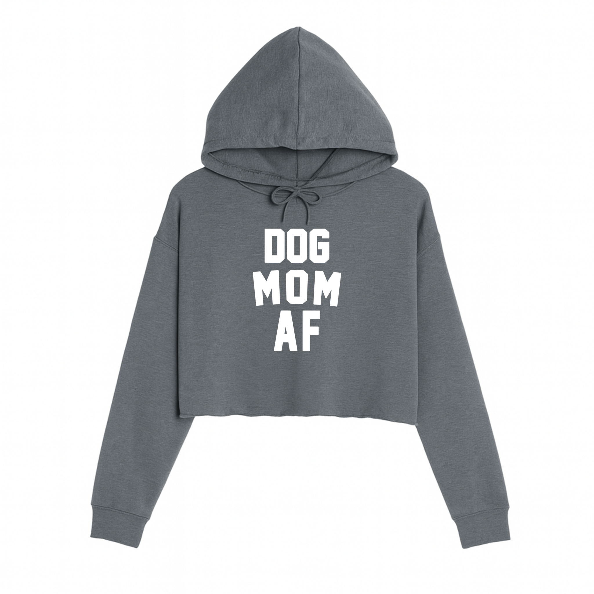 Women's | Dog Mom AF | Crop Hoodie - Arm The Animals Clothing LLC