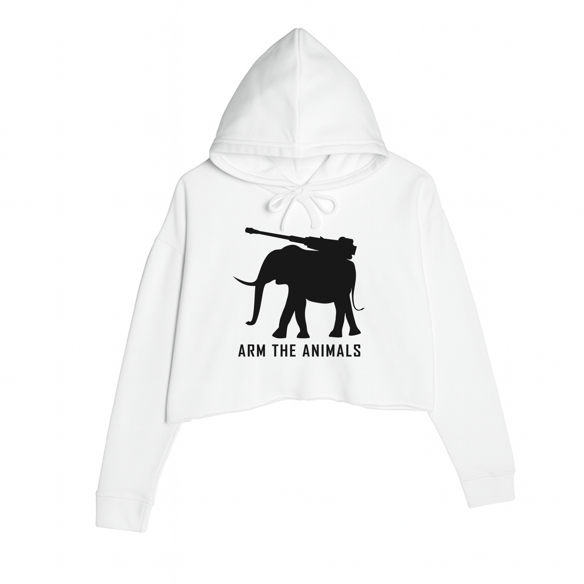 Women's | Iron Tusk | Crop Hoodie - Arm The Animals Clothing LLC