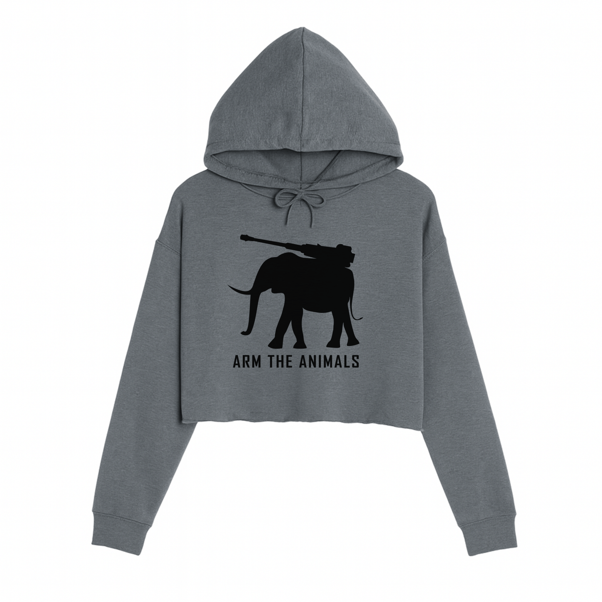 Women's | Iron Tusk | Crop Hoodie - Arm The Animals Clothing LLC