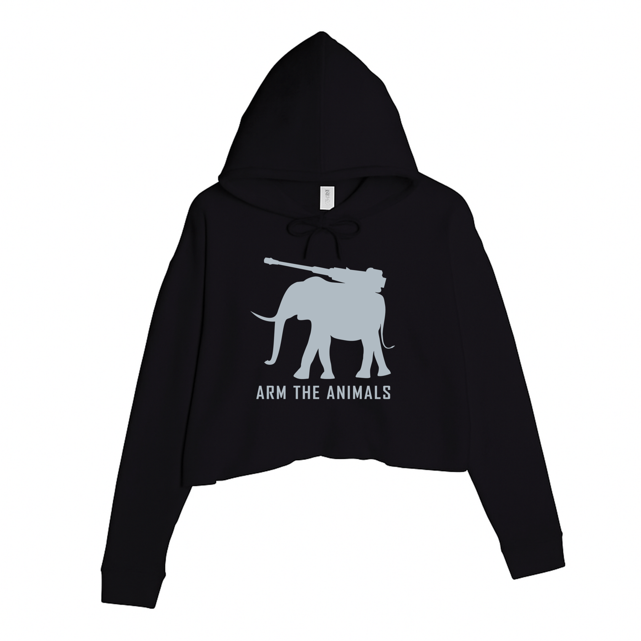 Women's | Iron Tusk | Crop Hoodie - Arm The Animals Clothing LLC