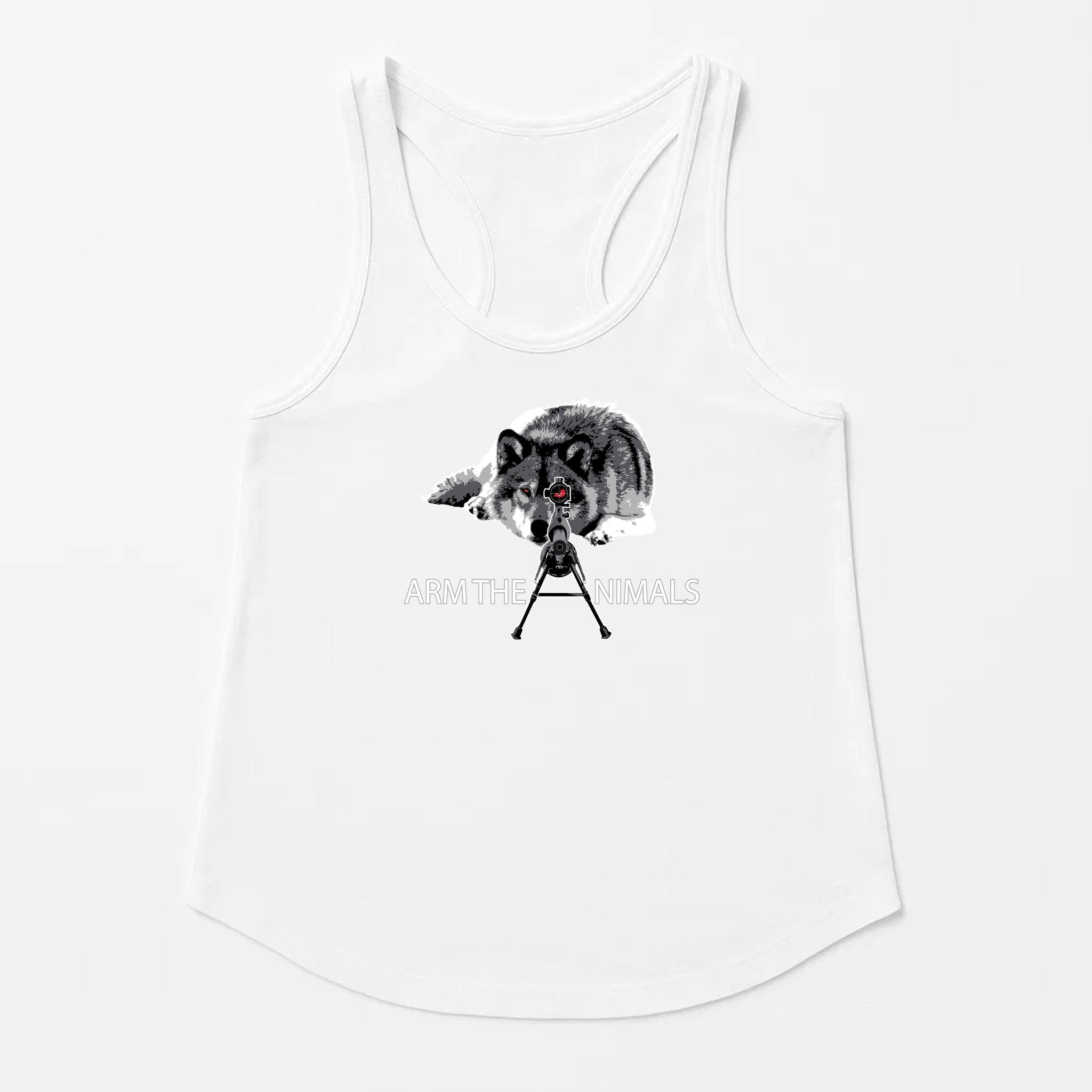 Women's | M - 16 Wolf | Tank Top - Arm The Animals Clothing LLC