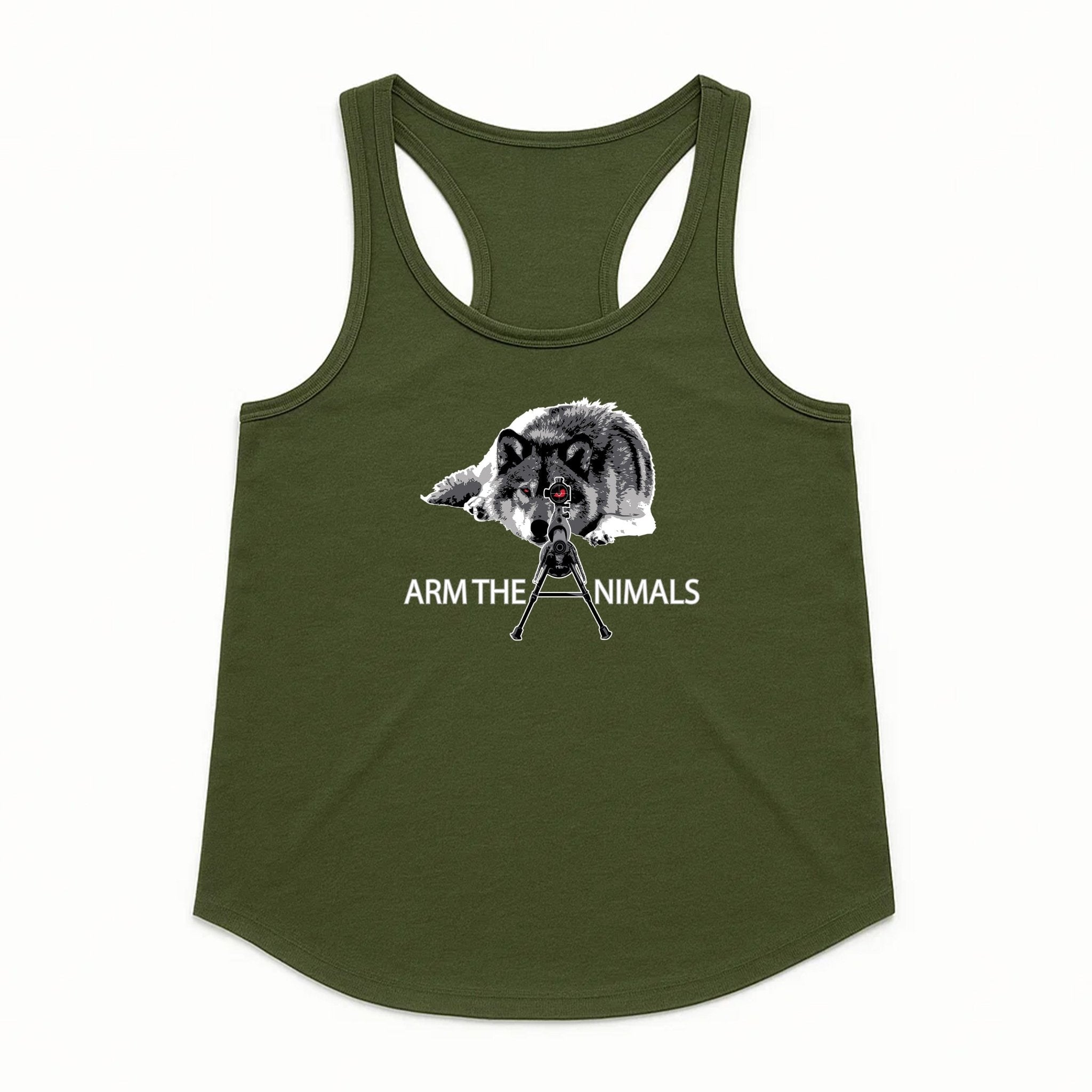 Women's | M - 16 Wolf | Tank Top - Arm The Animals Clothing LLC
