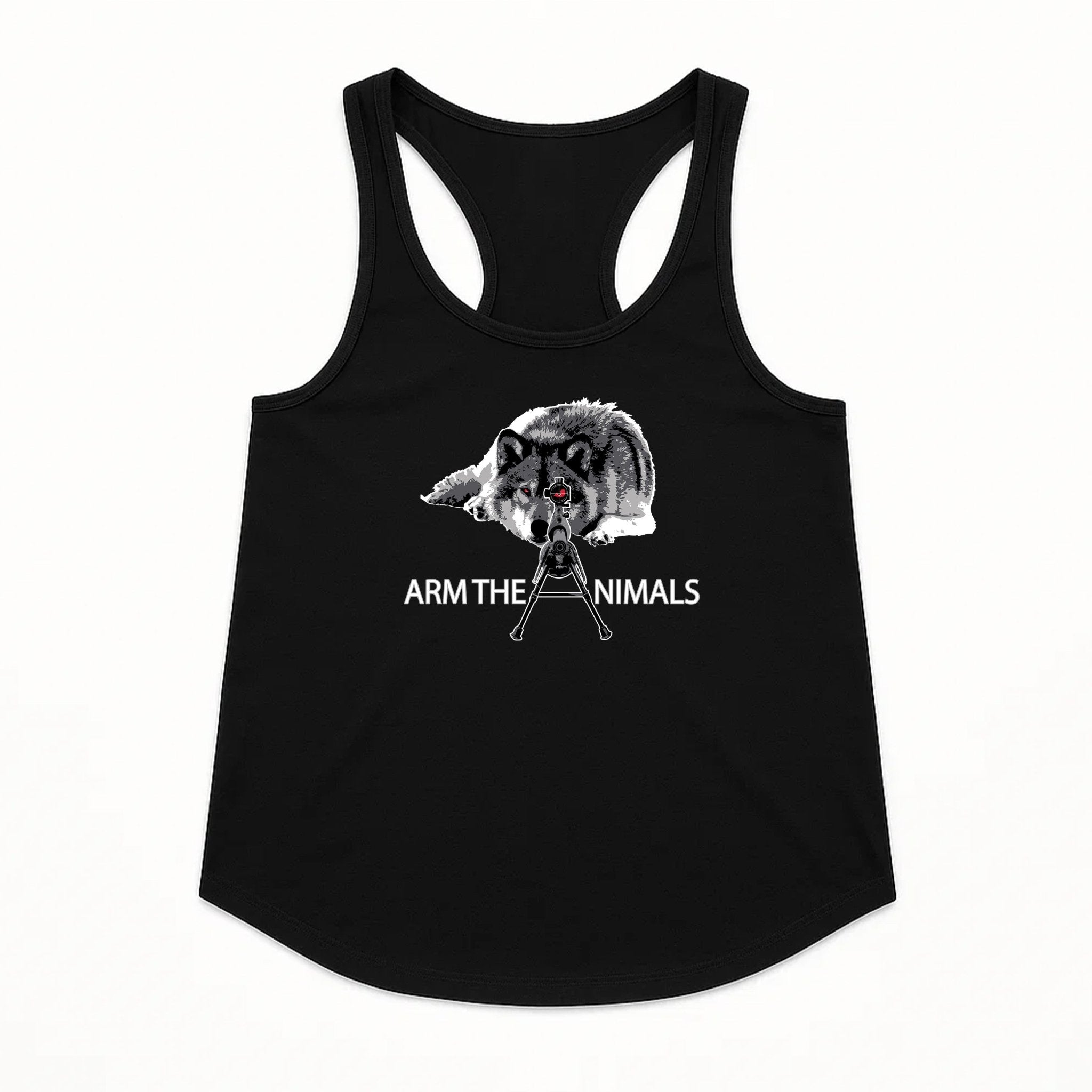 Women's | M - 16 Wolf | Tank Top - Arm The Animals Clothing LLC