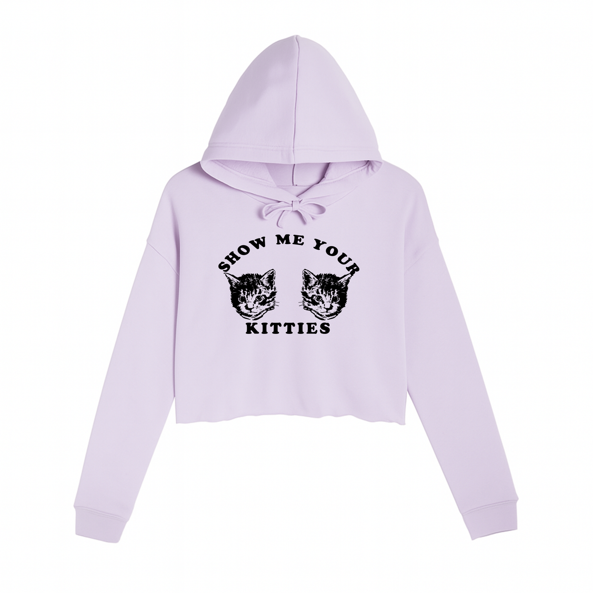 Women's | My Kitties | Crop Hoodie - Arm The Animals Clothing LLC
