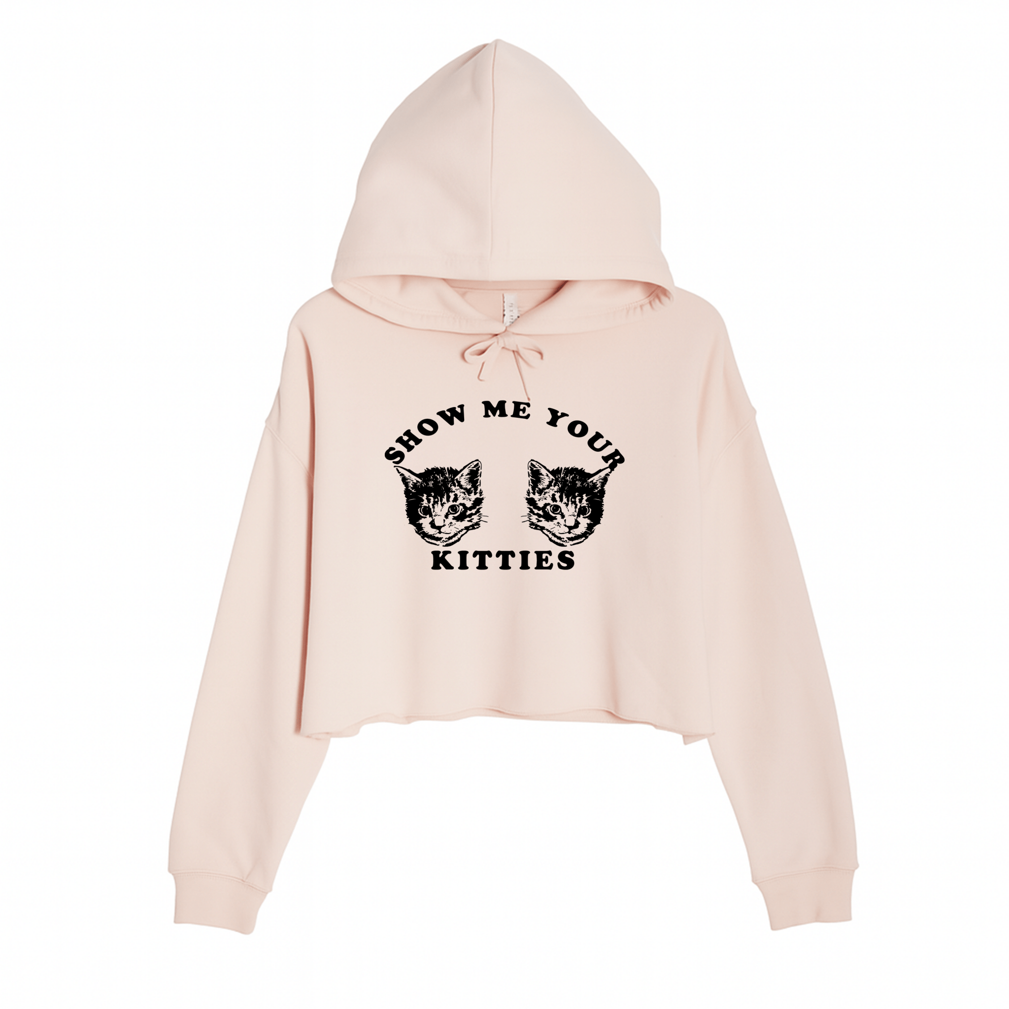 Women's | My Kitties | Crop Hoodie - Arm The Animals Clothing LLC
