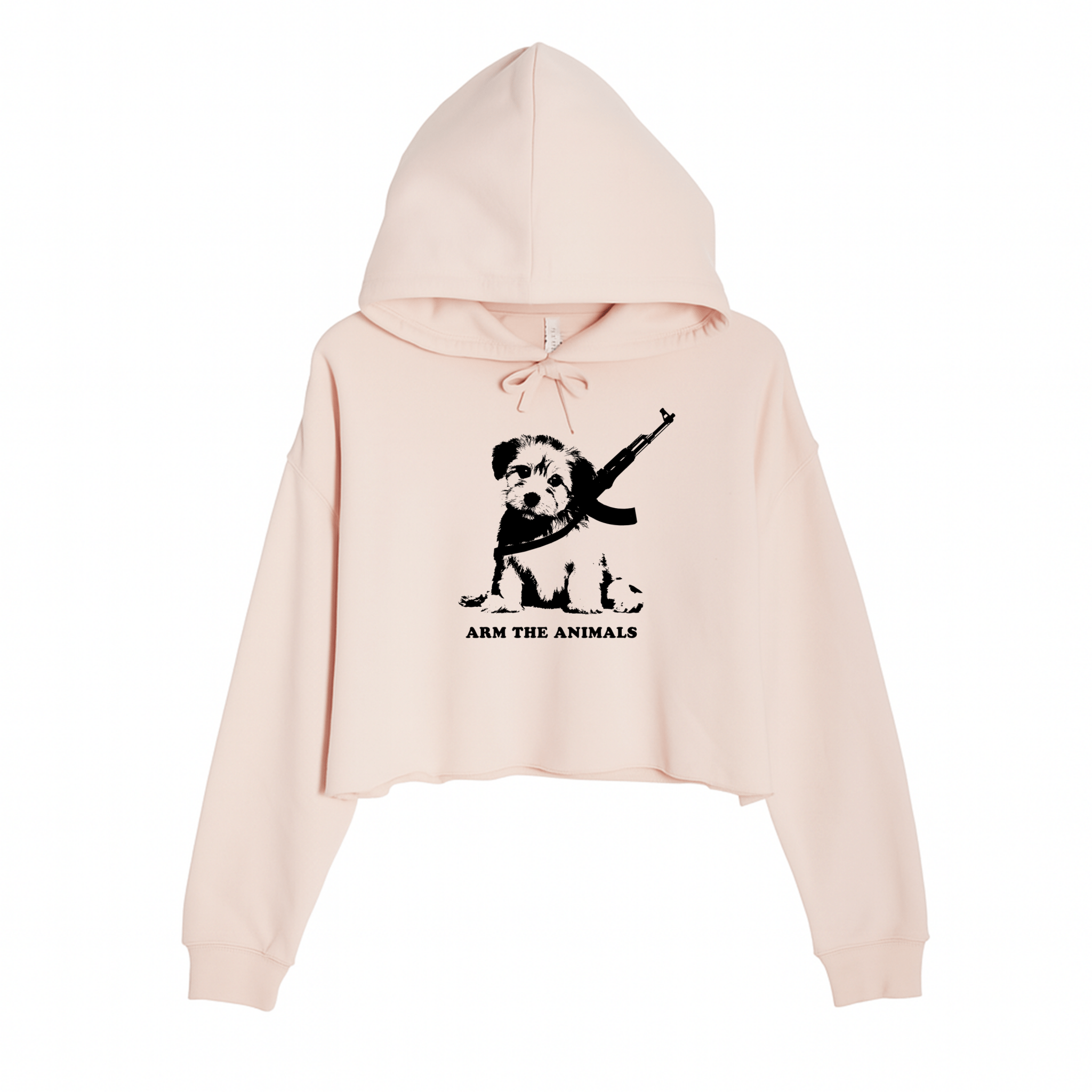 Women's | Puppy Power | Crop Hoodie - Arm The Animals Clothing LLC