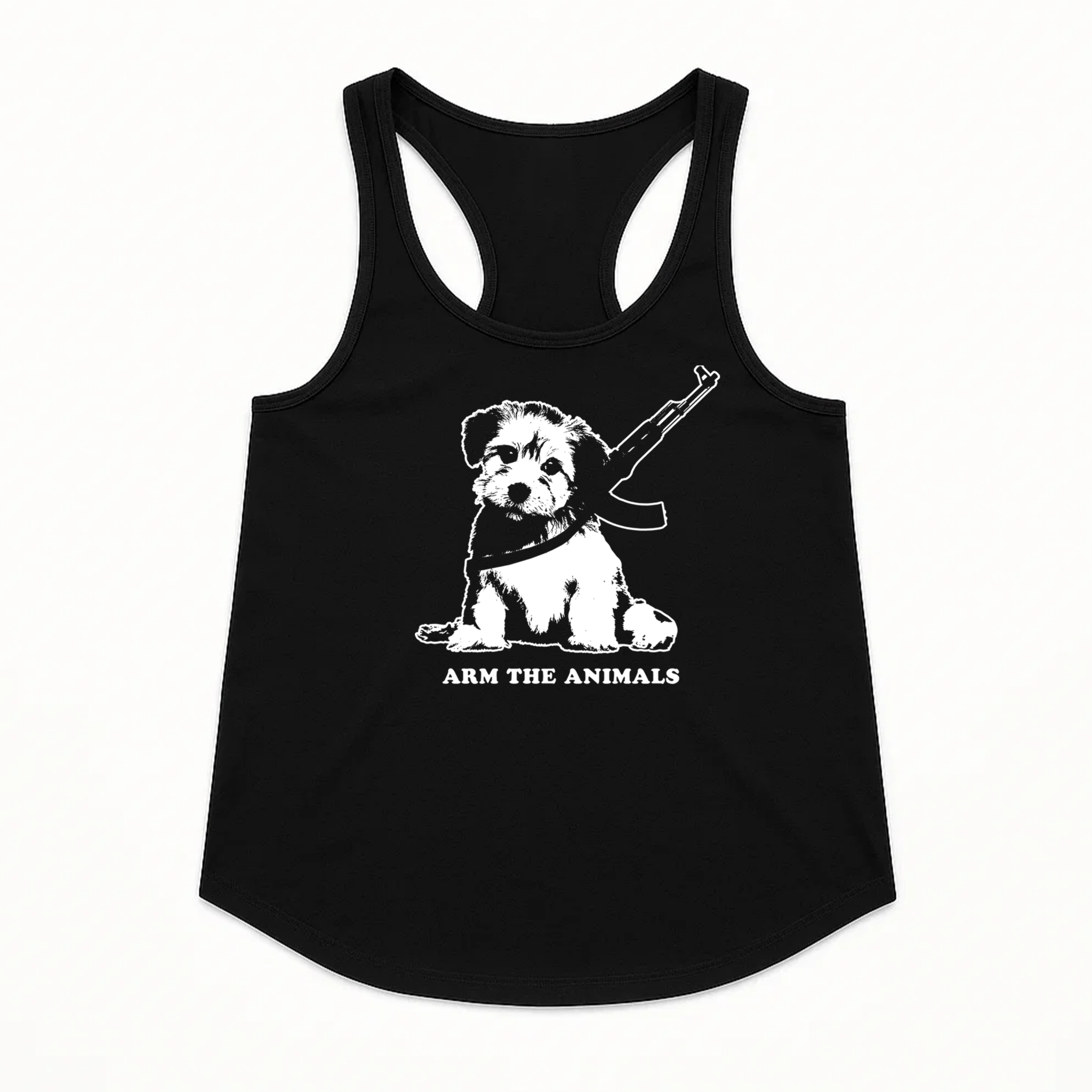 Women's | Puppy Power | Racerback Tank - Arm The Animals Clothing LLC