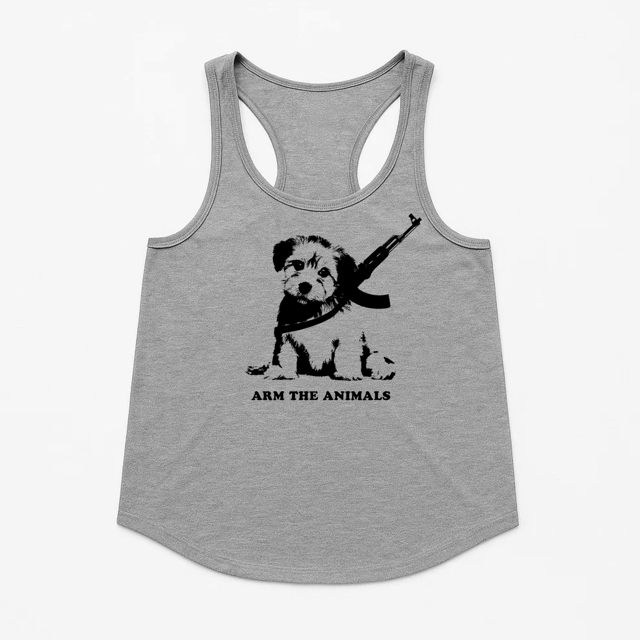 Women's | Puppy Power | Racerback Tank - Arm The Animals Clothing LLC