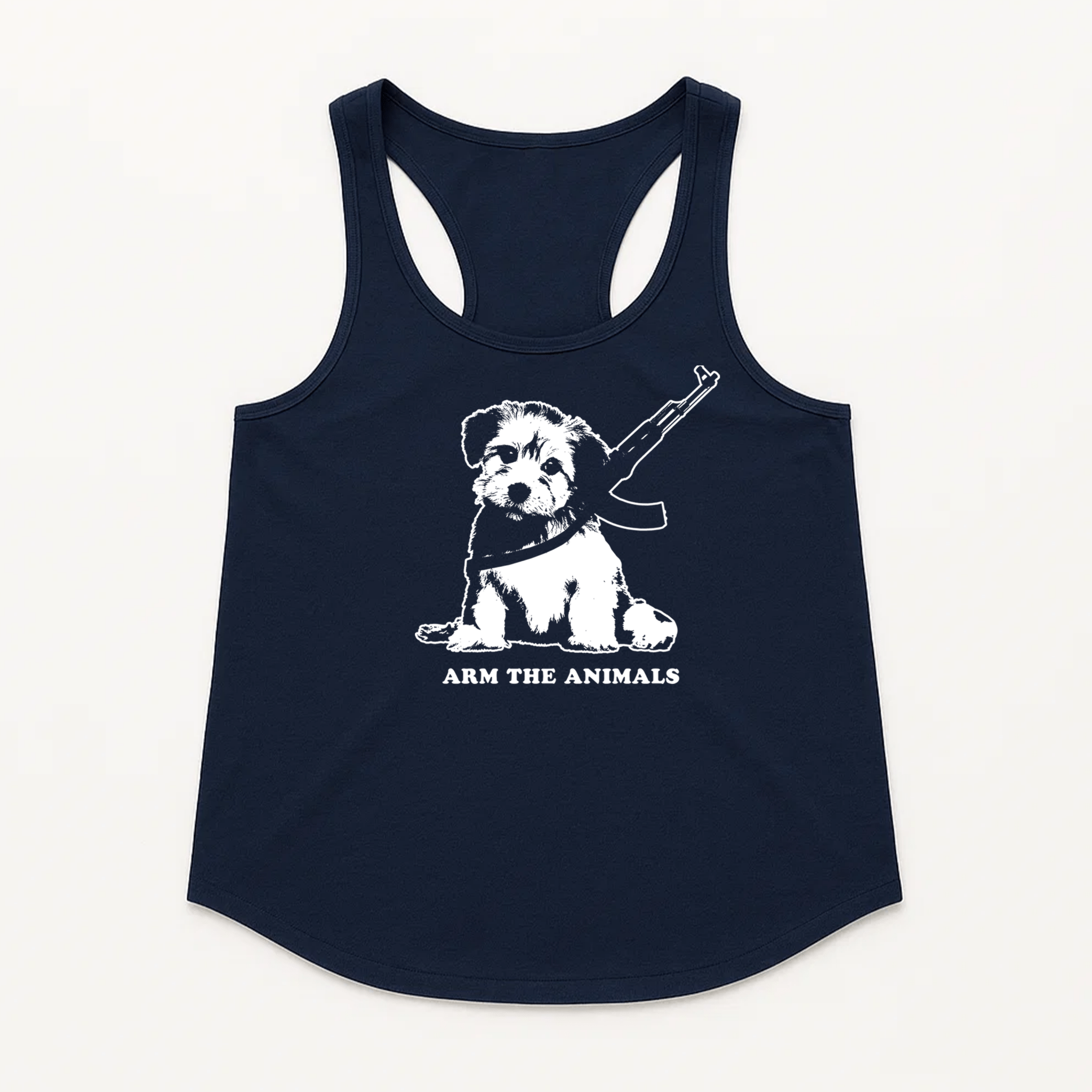 Women's | Puppy Power | Racerback Tank - Arm The Animals Clothing LLC