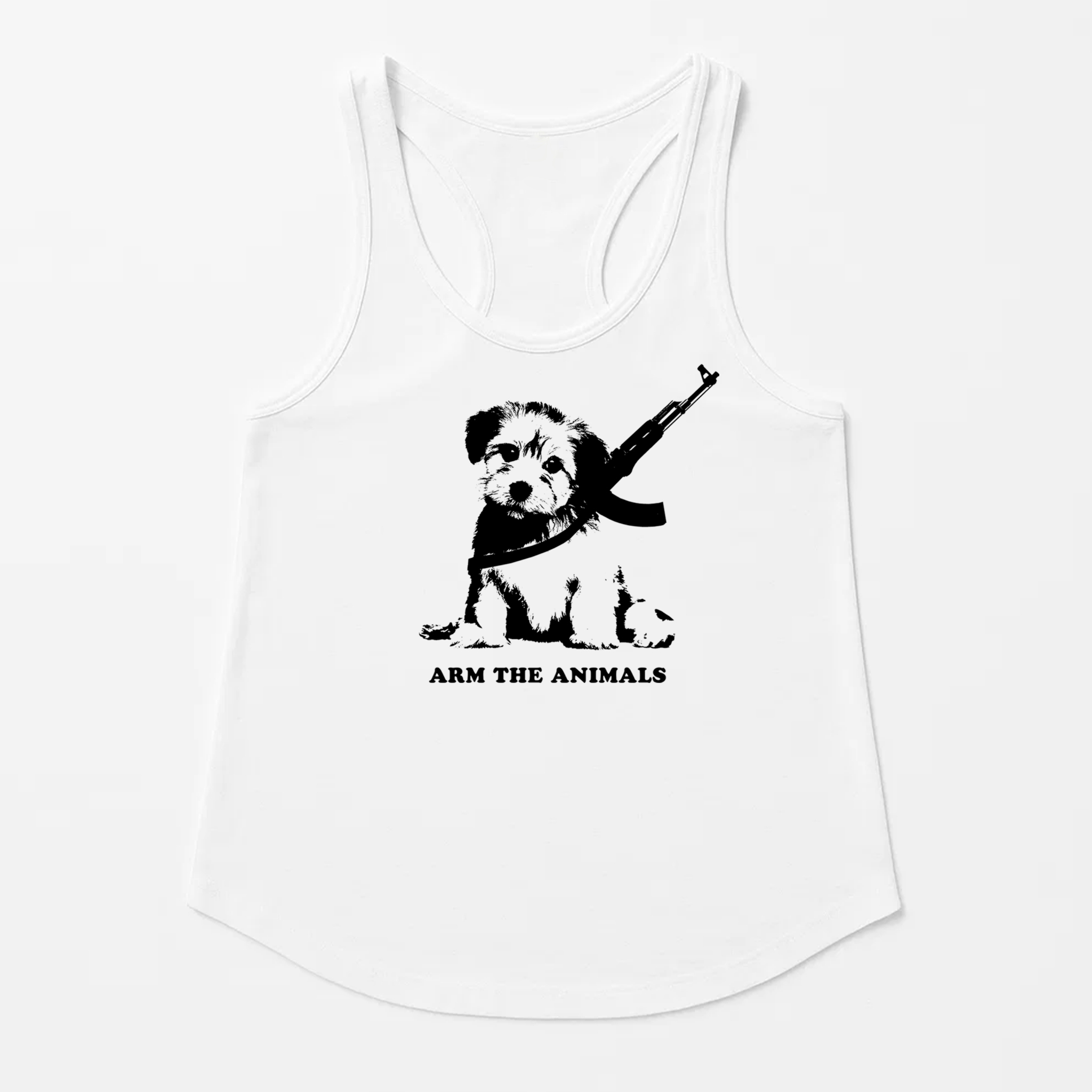 Women's | Puppy Power | Racerback Tank - Arm The Animals Clothing LLC