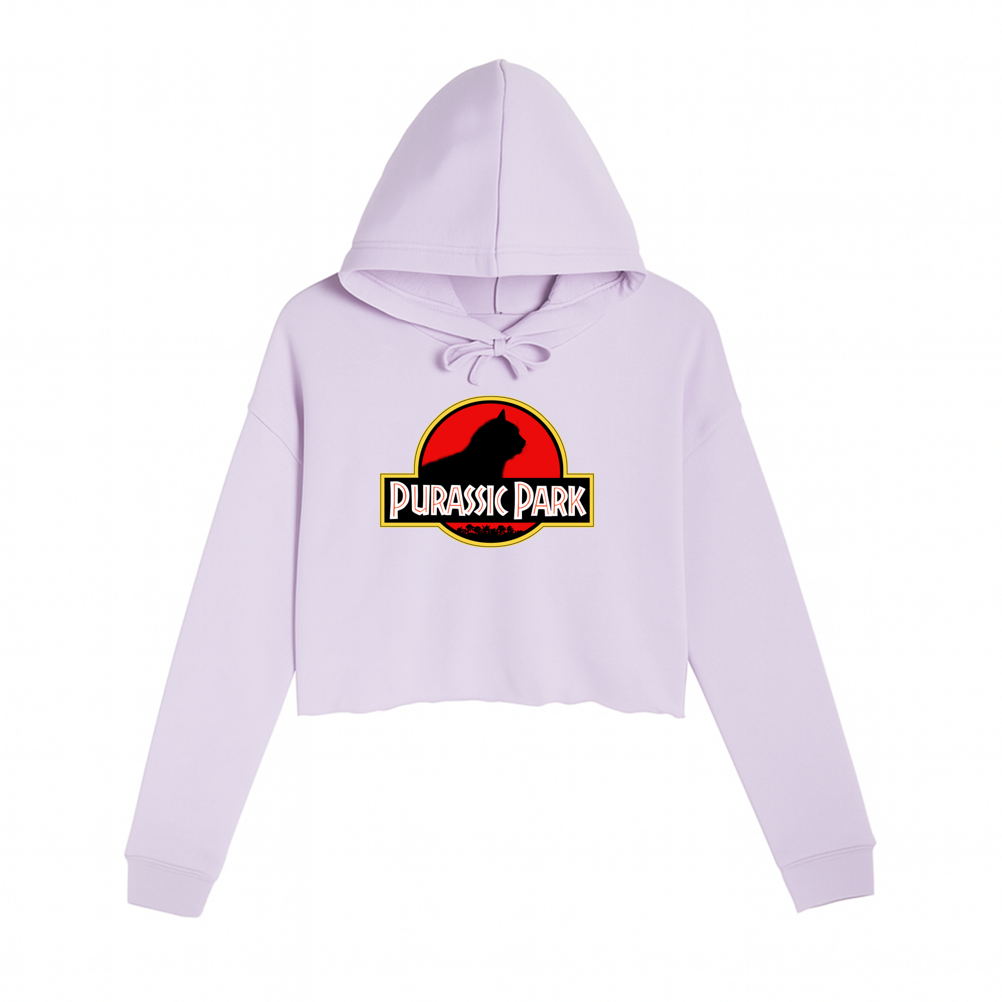 Women's | Purrassic Park | Crop Hoodie - Arm The Animals Clothing LLC