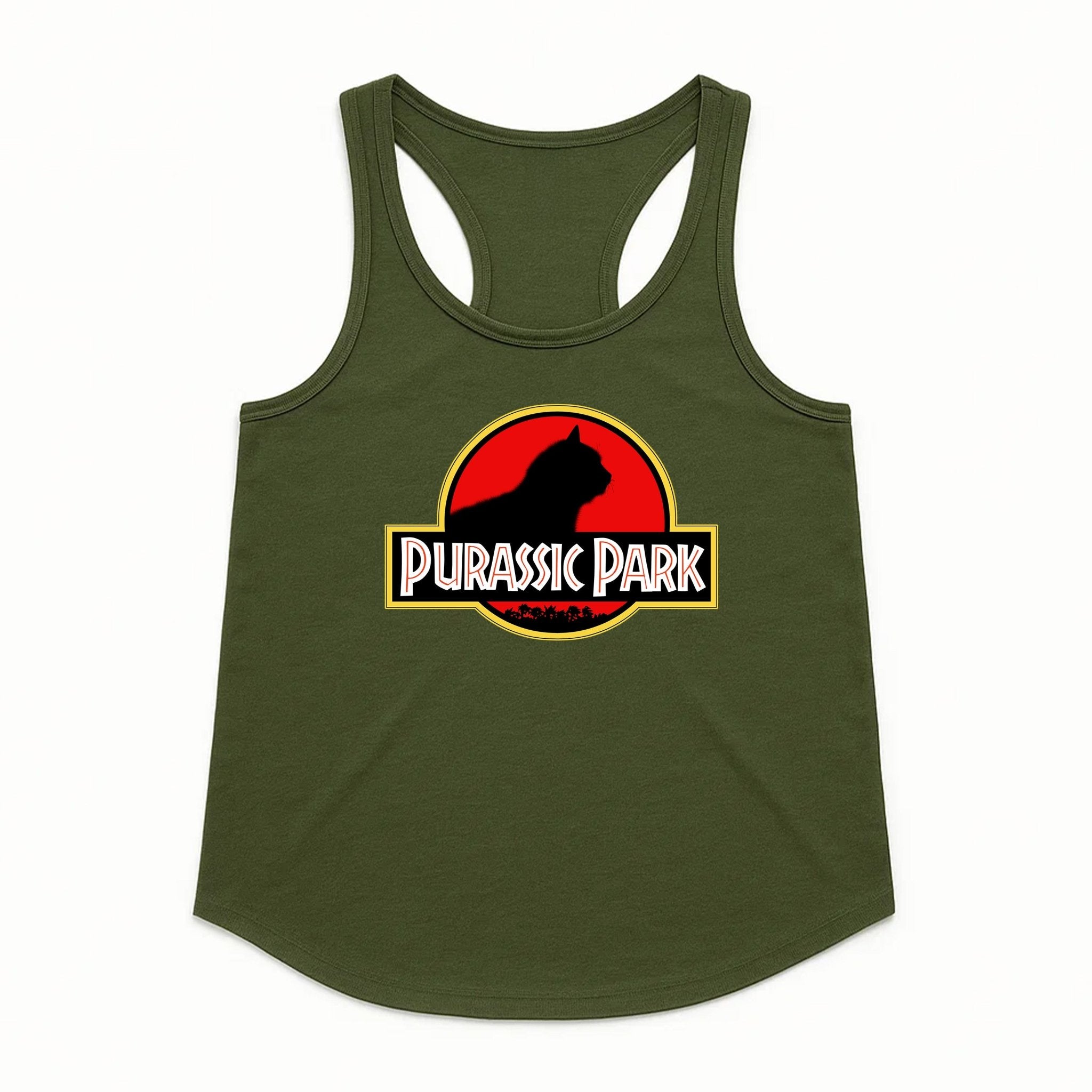 Women's | Purrassic Park | Tank Top - Arm The Animals Clothing LLC