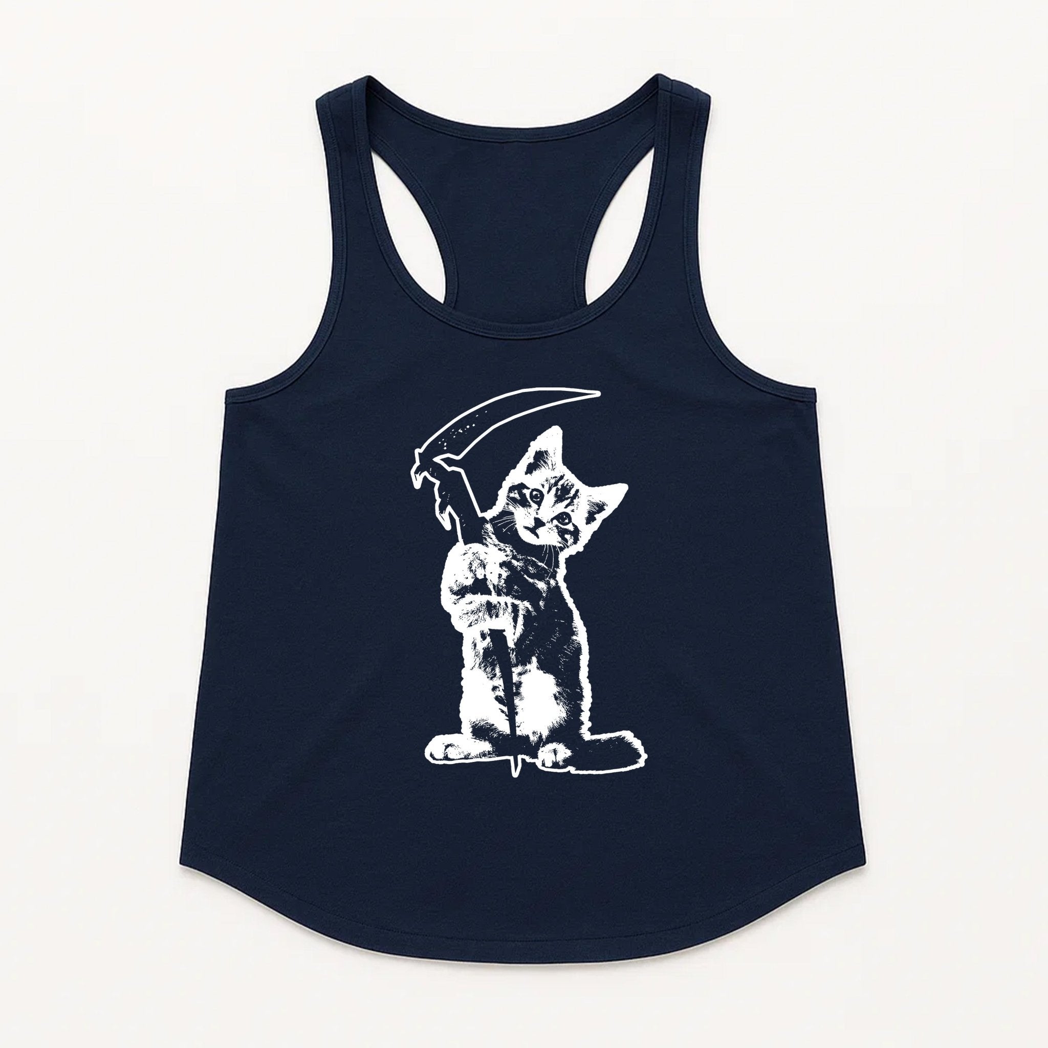 Women's | Reaper Kitty | Tank Top - Arm The Animals Clothing LLC