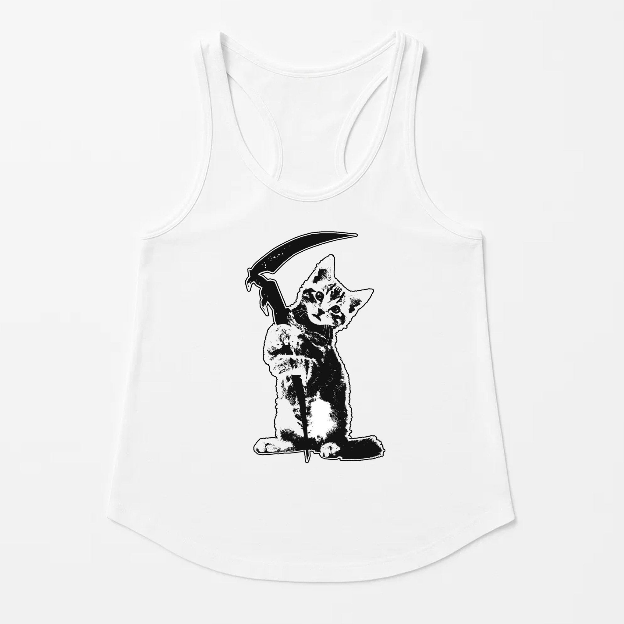 Women's | Reaper Kitty | Tank Top - Arm The Animals Clothing LLC