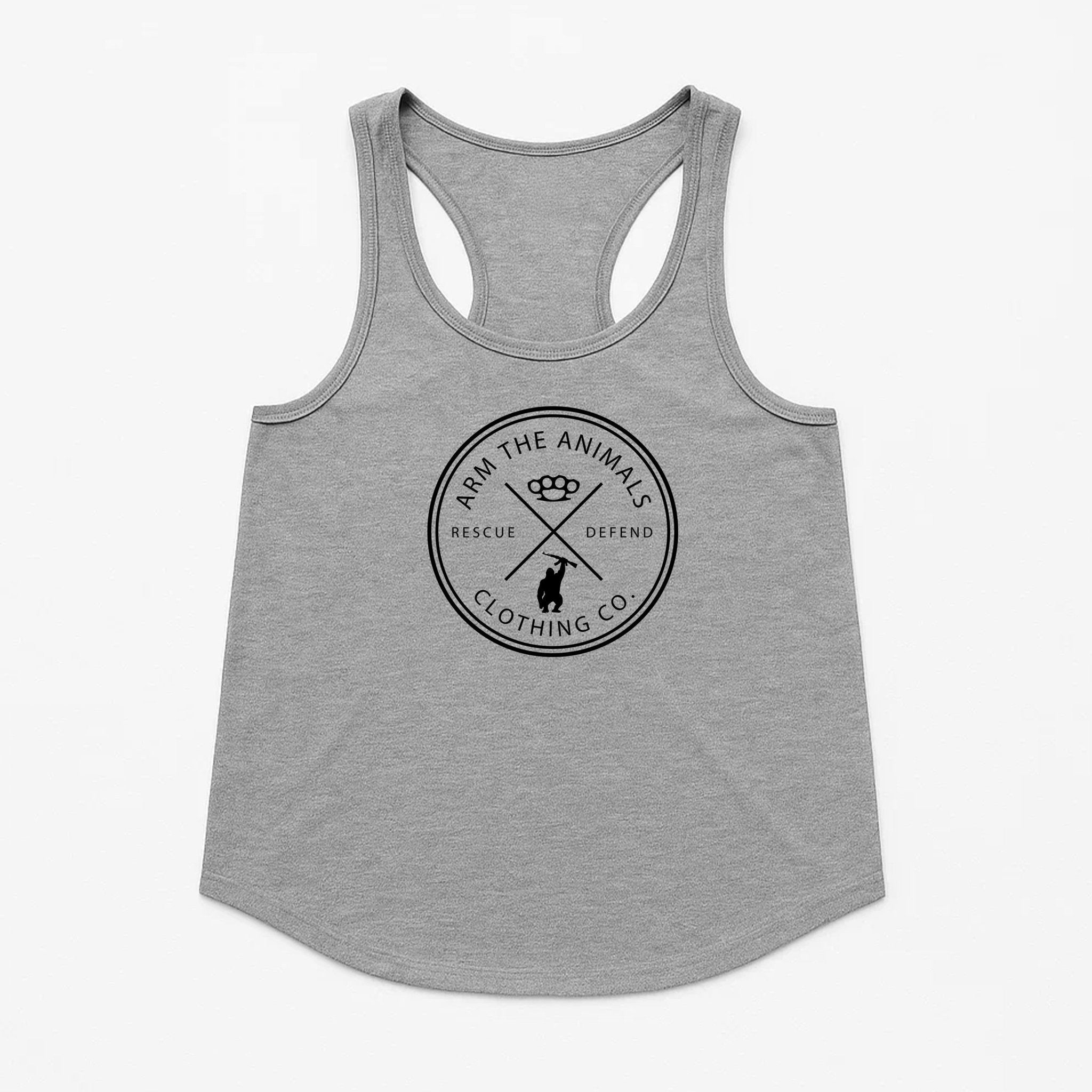 Women's | Rescue Knuckles Logo | Tank Top - Arm The Animals Clothing LLC