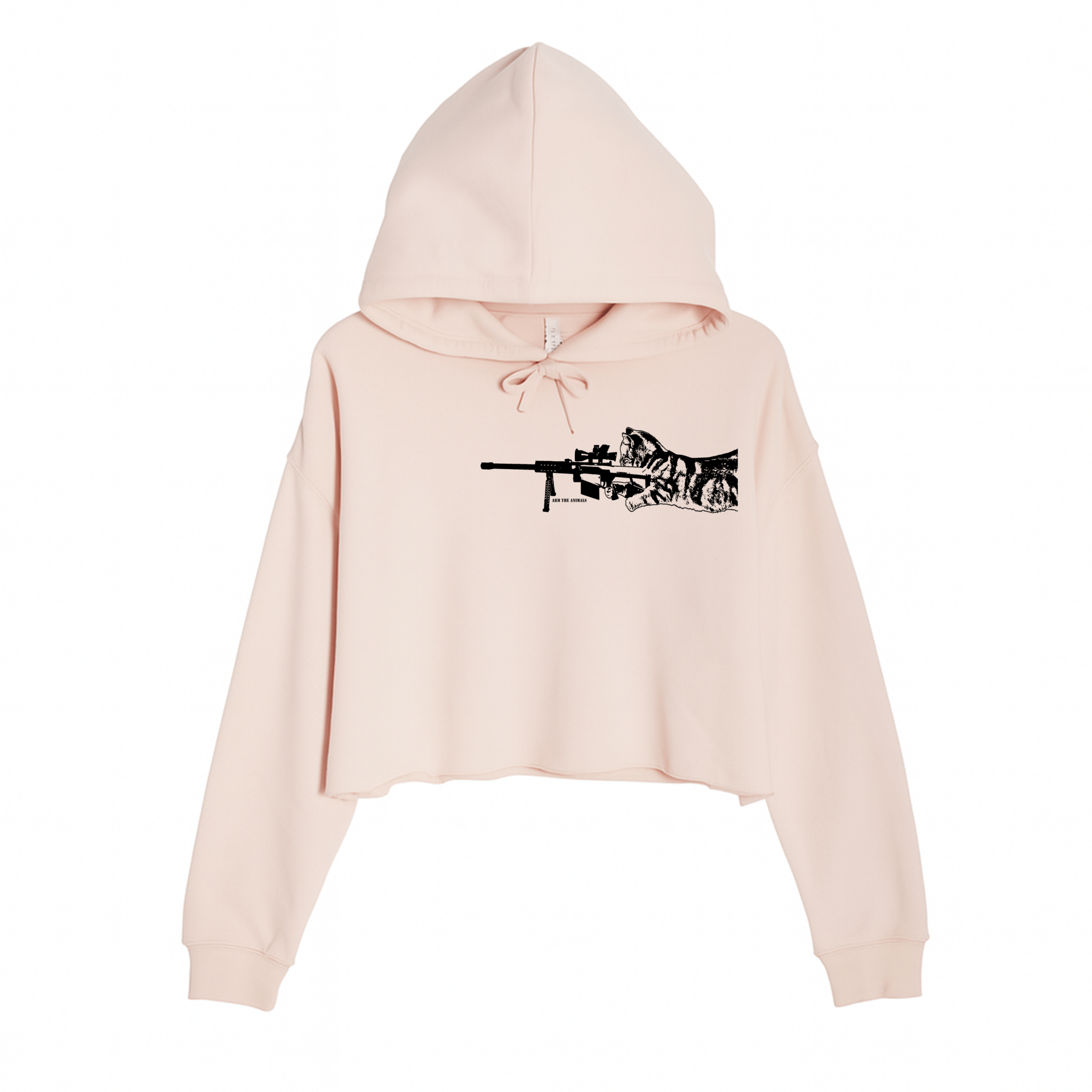 Women's | Scout Snipurr | Crop Hoodie - Arm The Animals Clothing LLC