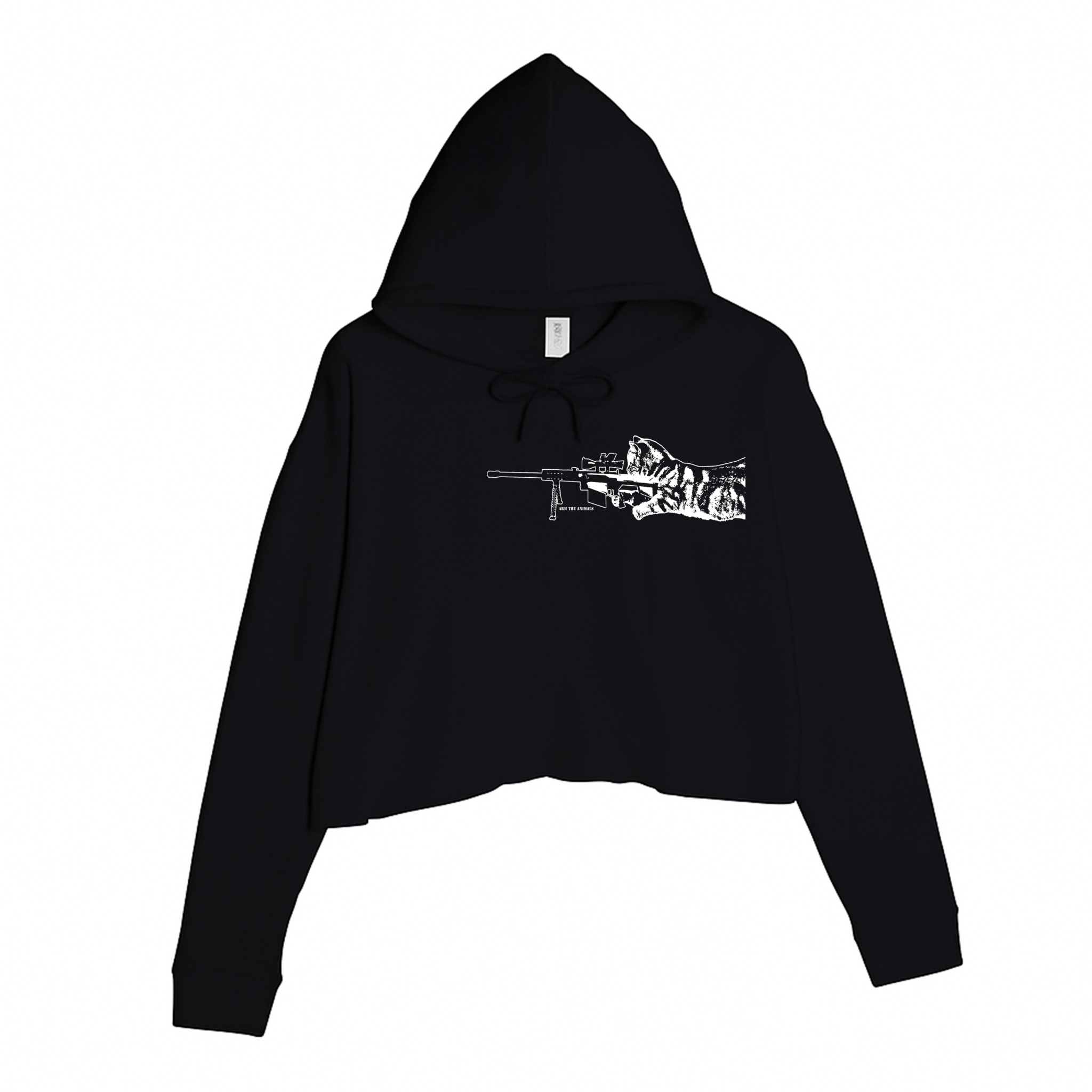 Women's | Scout Snipurr | Crop Hoodie - Arm The Animals Clothing LLC