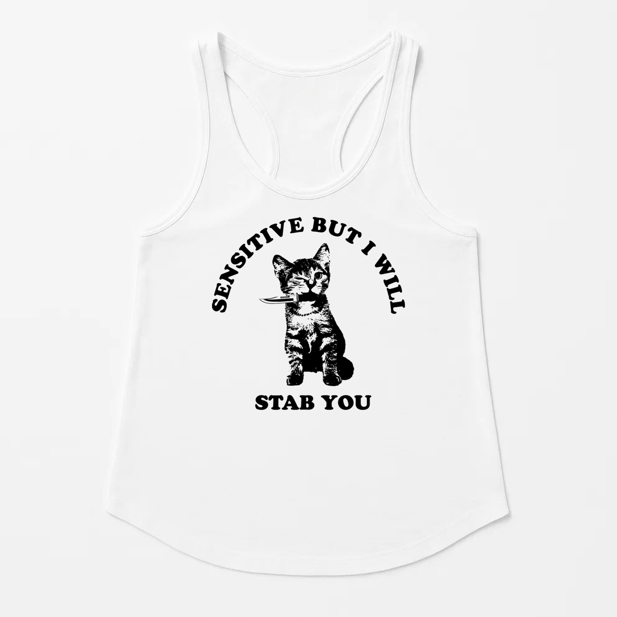 Women's | Sensitive | Racerback Tank - Arm The Animals Clothing LLC