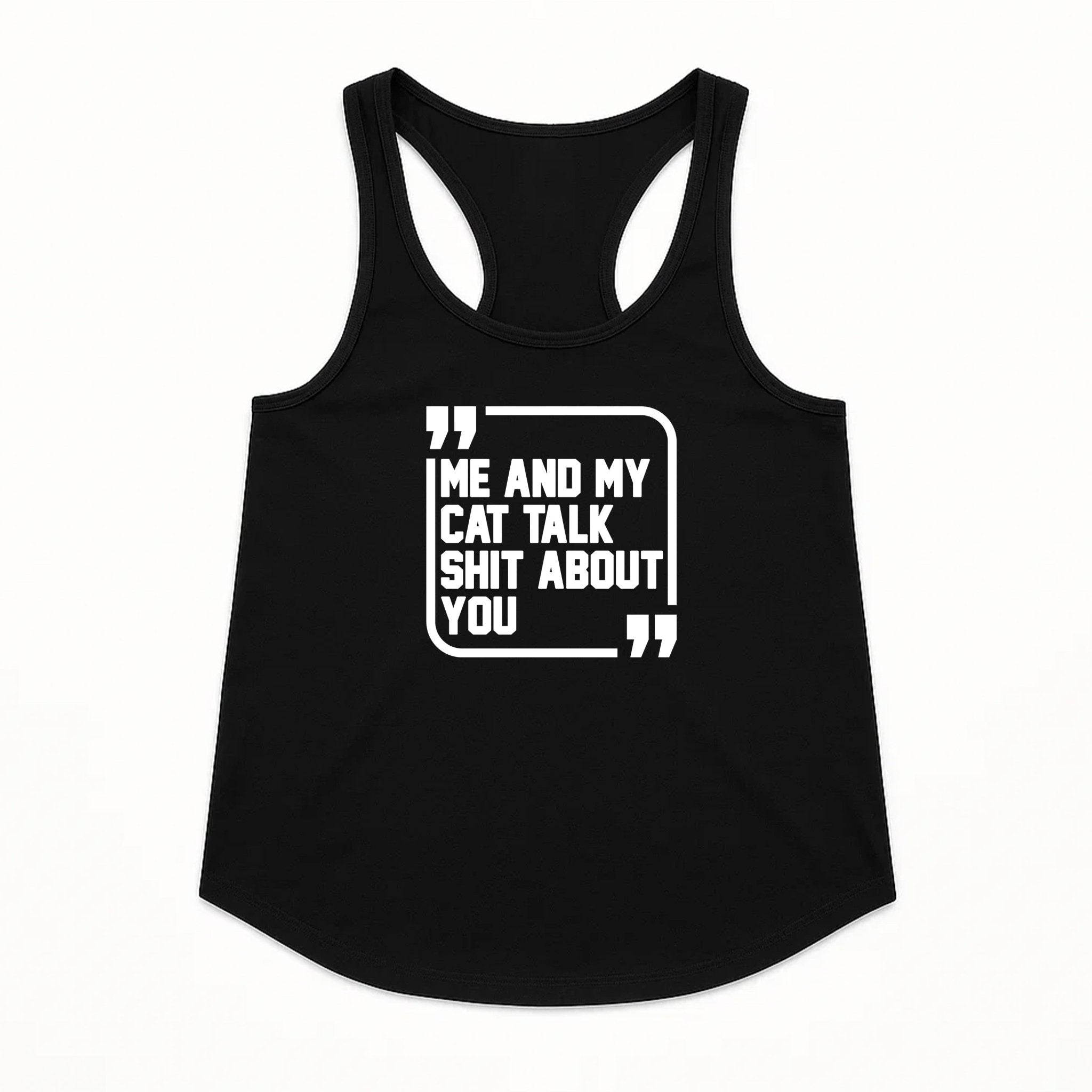 Women's | Sh*t Talker - Cat | Tank Top - Arm The Animals Clothing LLC